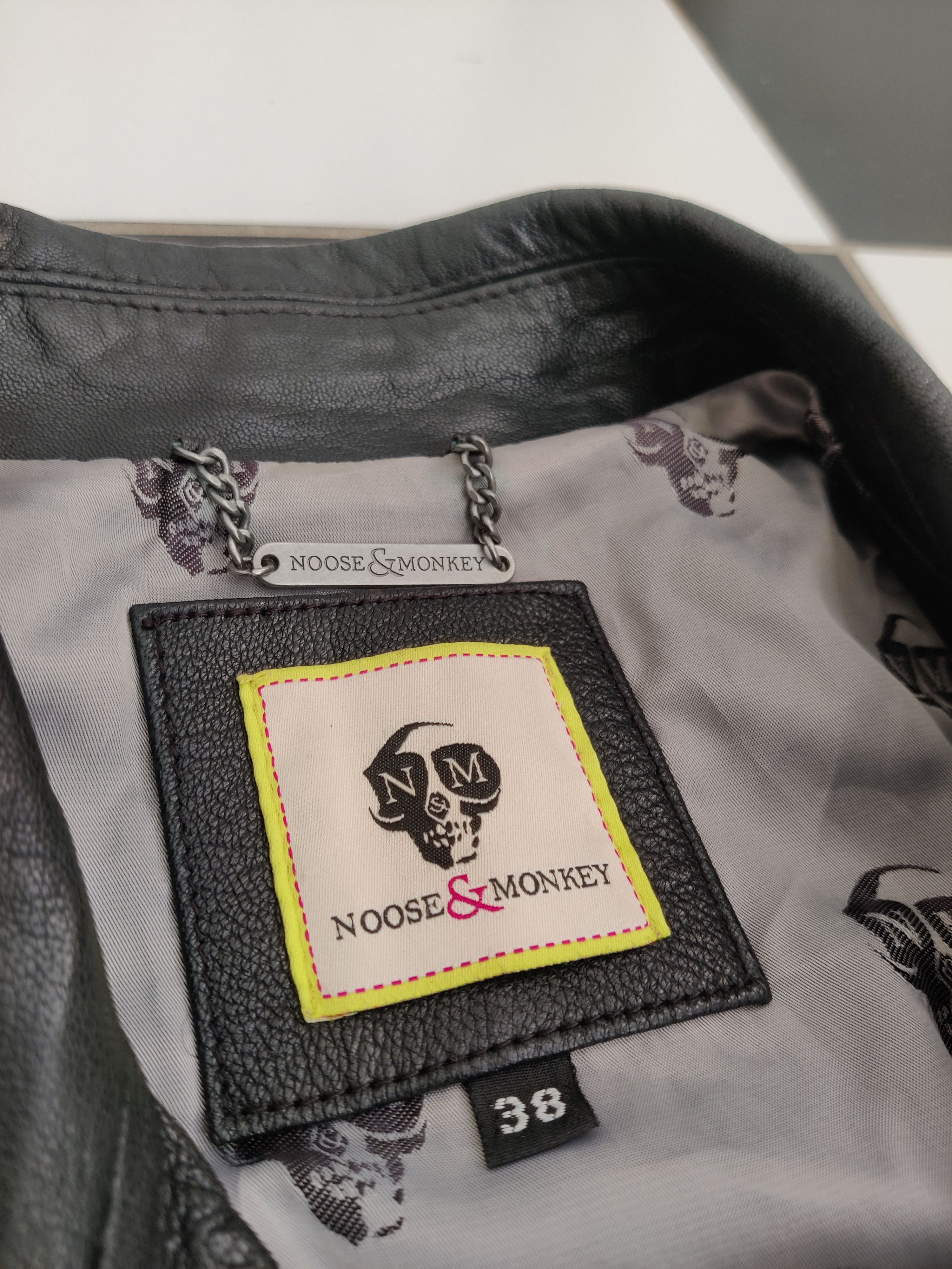 Noose & Monkey Noose & Monkey Leather Jimmy Biker Jacket Size US XS / EU 42 / 0 - 3 Thumbnail
