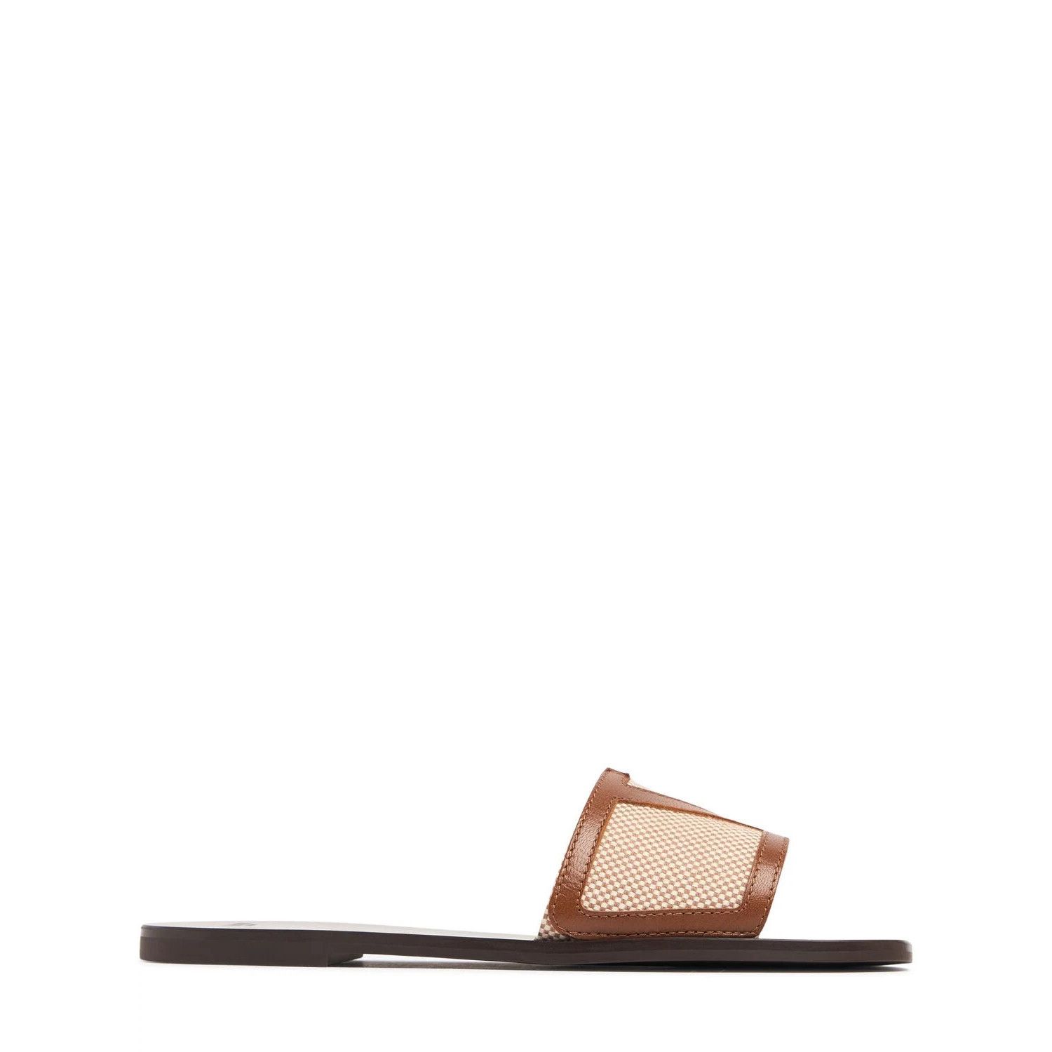 VALENTINO GARAVANI $750 Tan Slide Sandals New & Authentic (W
