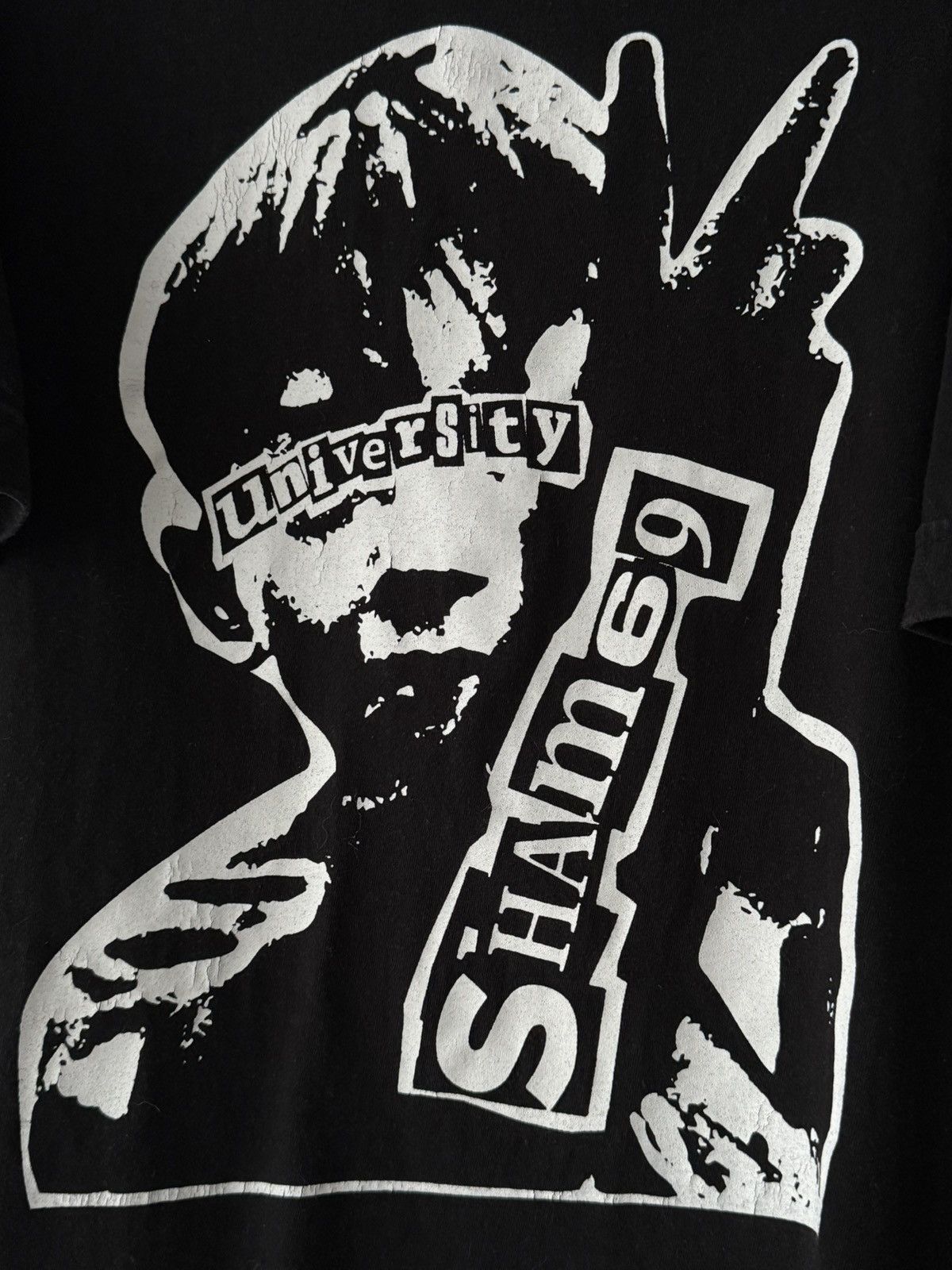 Band Tees × Vintage Vintage 90s Sham 69 Punk Rock Band T-Shirt Size US L / EU 52-54 / 3 - 7 Thumbnail