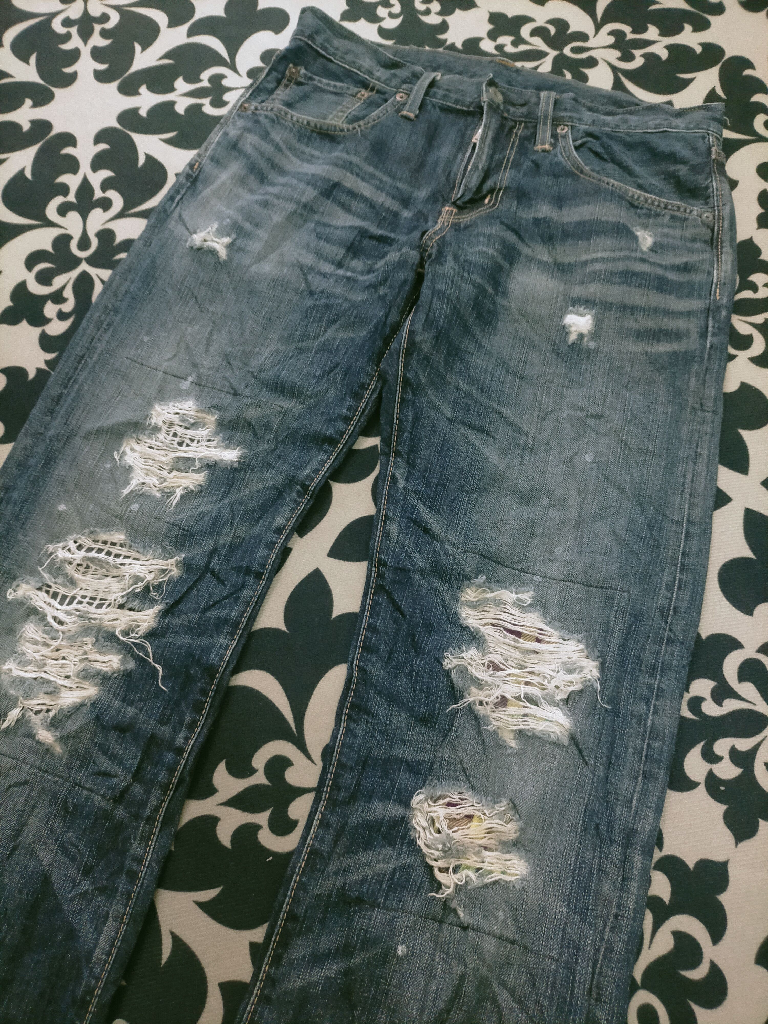 Edwin × Seditionaries 🔥 Distressed 🔥 Edwin 503VG Kurt Cobain Style Jeans Size US 30 / EU 46 - 7 Thumbnail