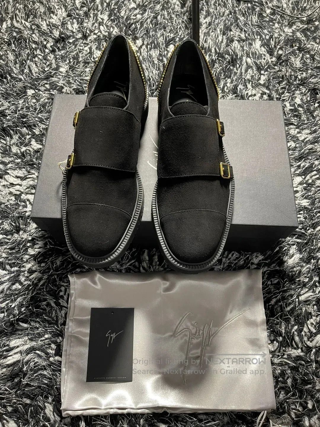 Giuseppe Zanotti GIUSEPPE ZANOTTI Suede Monk Shoes. Size US 7 / EU 40 - 1 Thumbnail