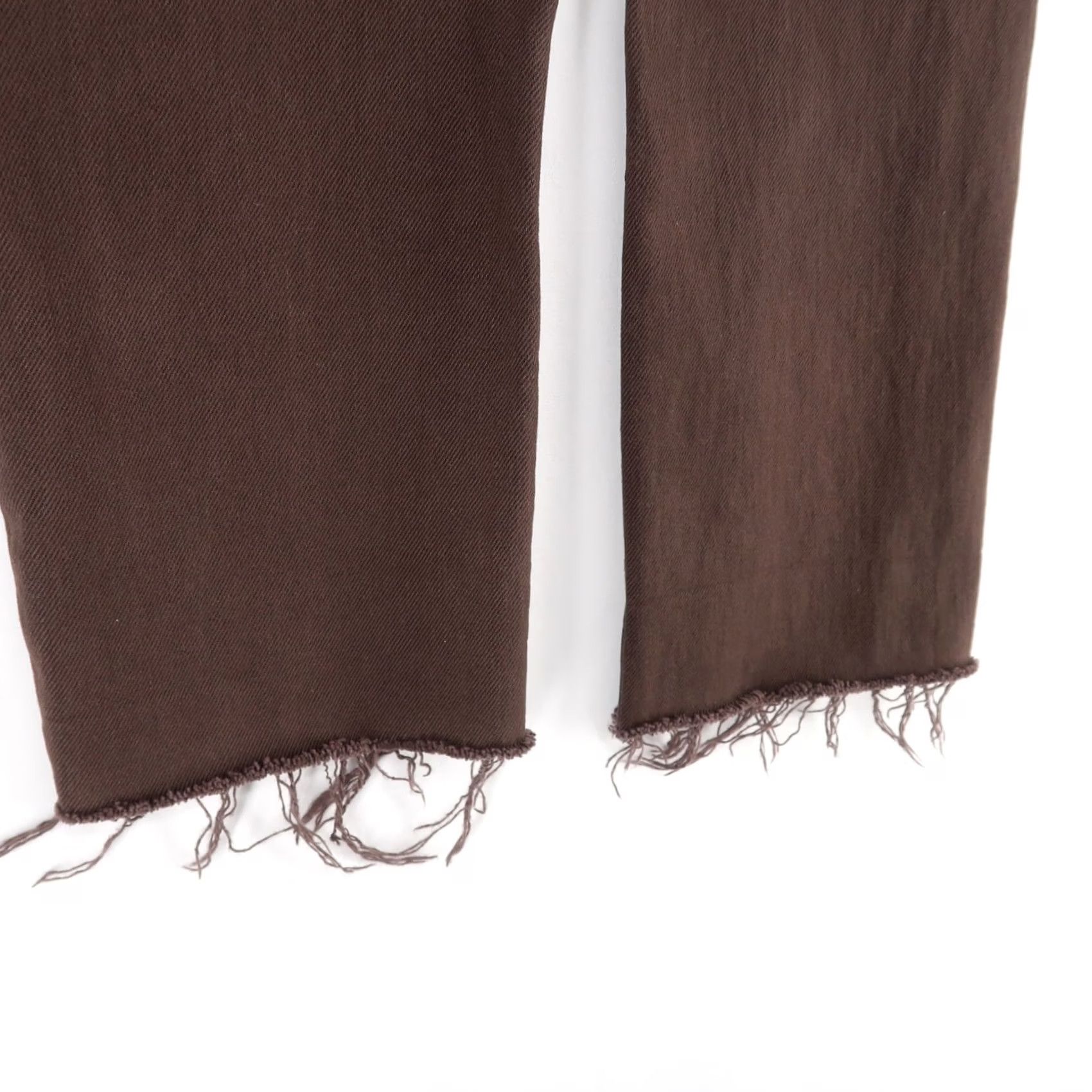 Frank & Eileen Frank & Eileen Cork Jeans Womens 26 Brown Fray Hem High Rise Cropped Straight Jeans Size 26" / US 2 / IT 38 - 5 Thumbnail