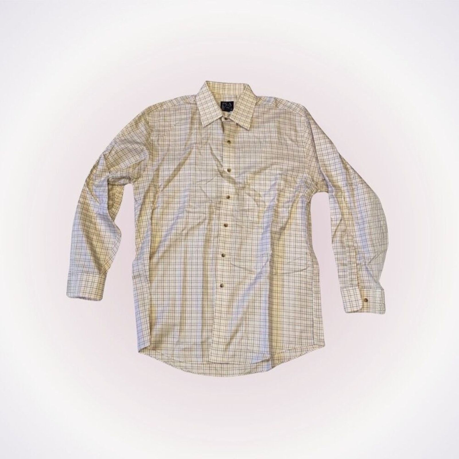 Jos. A. Bank Joseph A. Bank Yellow Plaid Button Down Shirt | Sz M Size US M / EU 48-50 / 2 - 1 Thumbnail