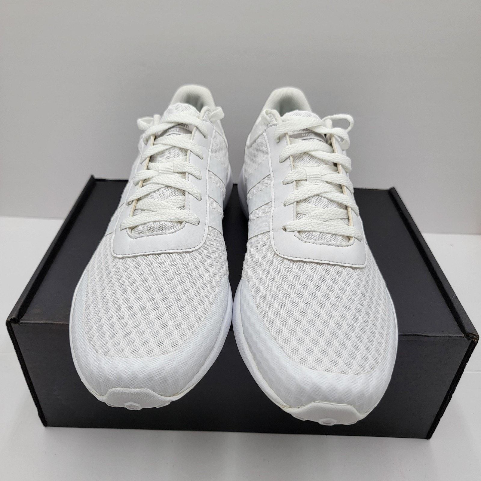 Adidas Adidas Cloudfoam Men Running Shoes Sz 10.5 White Mesh B74728 Size US 10.5 / EU 43-44 - 3 Thumbnail