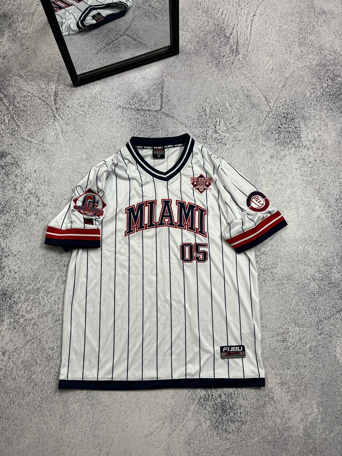 Fubu × Rap Tees Vintage Fubu 05 Limited Miami Jersey Rare Hip Hop Rap Shirt Size US M / EU 48-50 / 2 - 1 Thumbnail