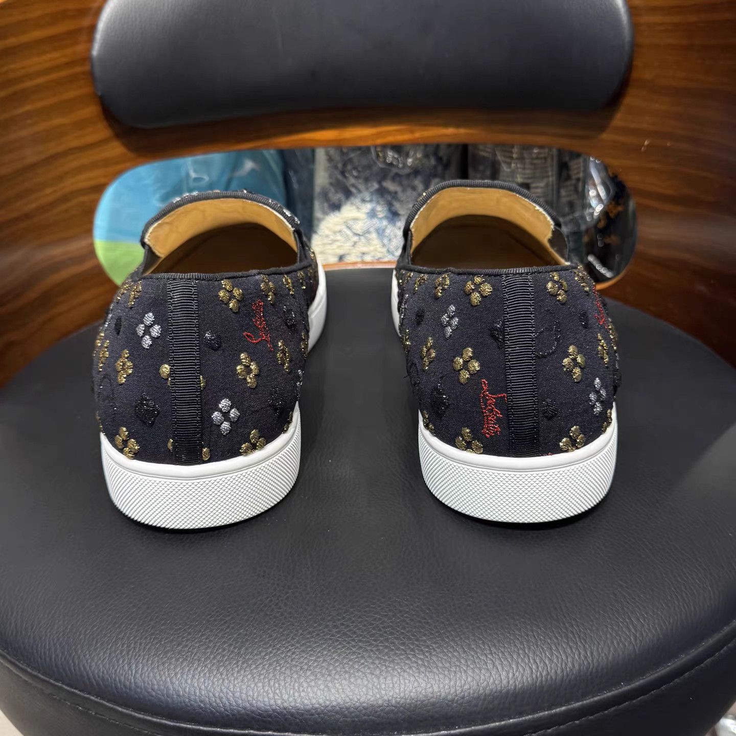 Christian Louboutin Christian Louboutin Monogram Red Sole Slip-On K15 Size US 11 / EU 44 - 3 Thumbnail