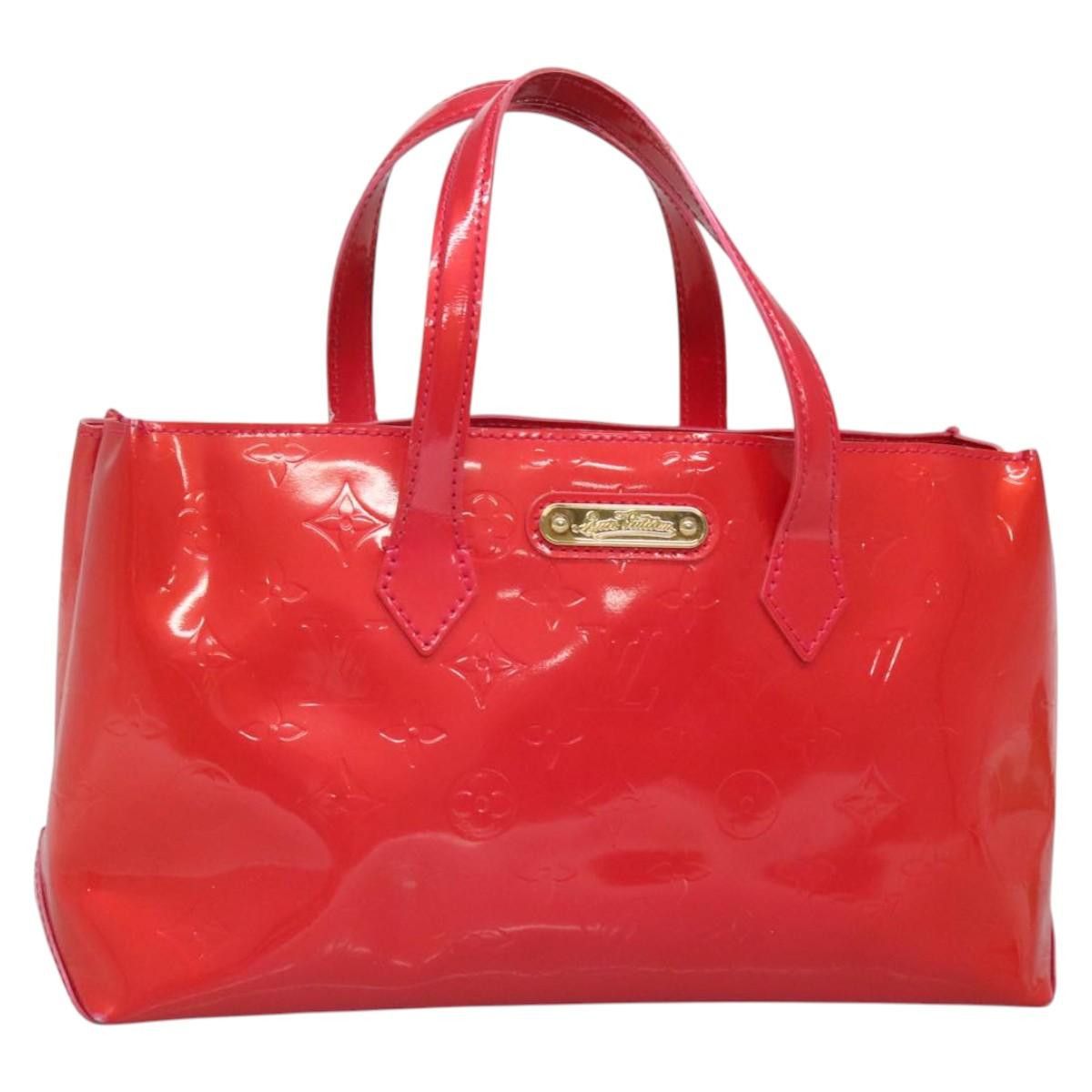 Louis Vuitton LOUIS VUITTON Vernis Wilshire Boulevard Hand Bag Rose Pop Size ONE SIZE - 1 Thumbnail