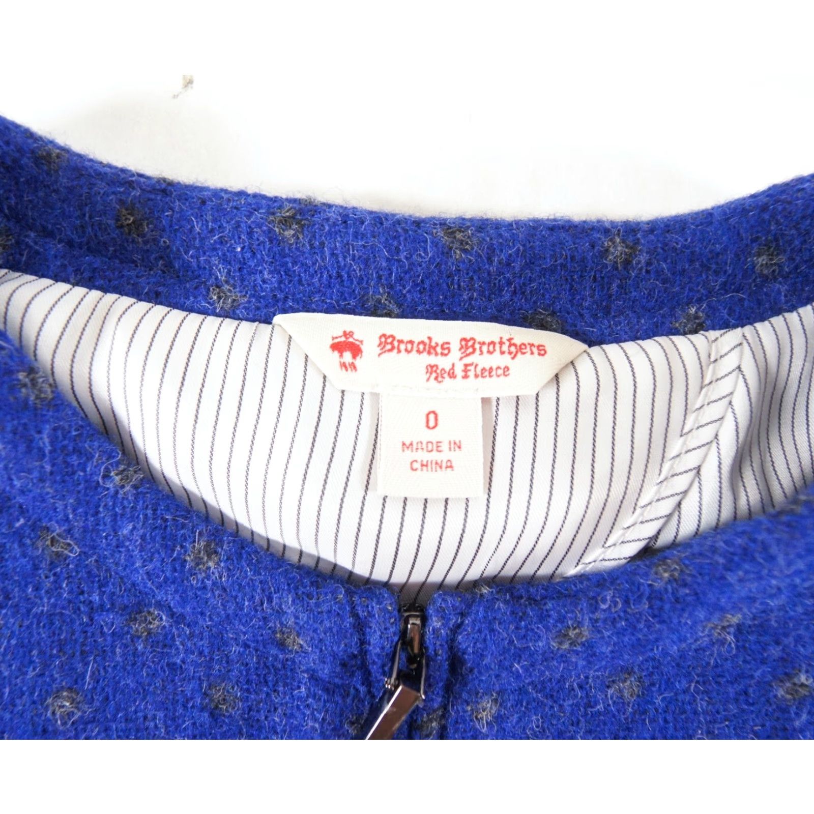 Brooks Brothers Brooks Brothers Womens Blazer Size 0 Blue Wool Full Zip Regular Fit Size XS / US 0-2 / IT 36-38 - 6 Thumbnail