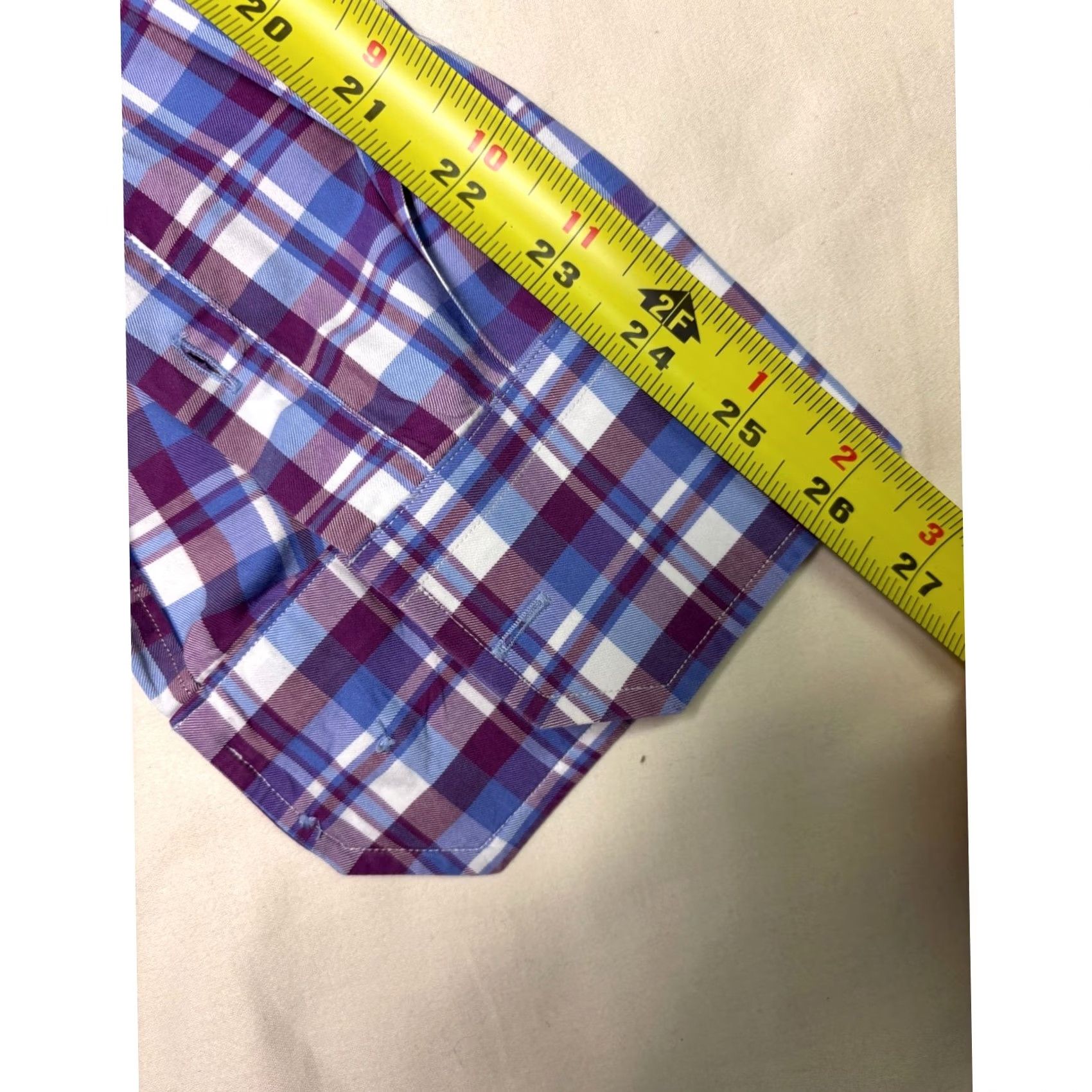 David Donahue David Donahue Mens 2XL Plaid Button-Down Shirt Long Sleeve Casual Business Size US XXL / EU 58 / 5 - 8 Thumbnail