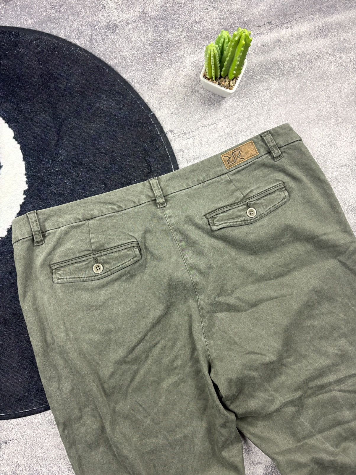 Vintage RAFFAELLO ROSSI Vintage Navy Green Hype Casual Pants Rare Size 32" / US 10 / IT 46 - 13 Thumbnail