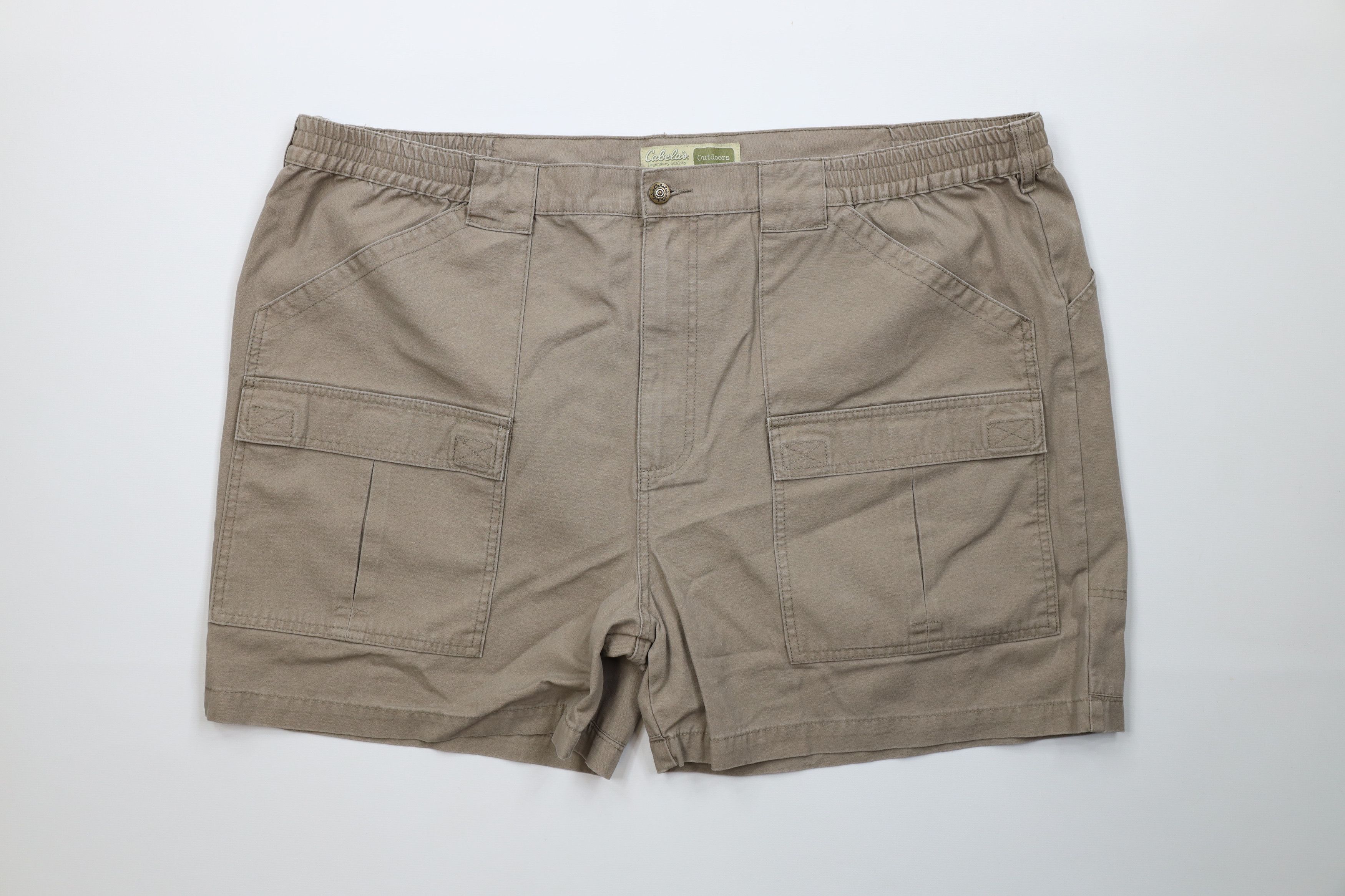 Cabelas Vintage Cabelas Canvas Trekking Cargo Shorts Light Brown Size US 44 / EU 60 - 1 Thumbnail