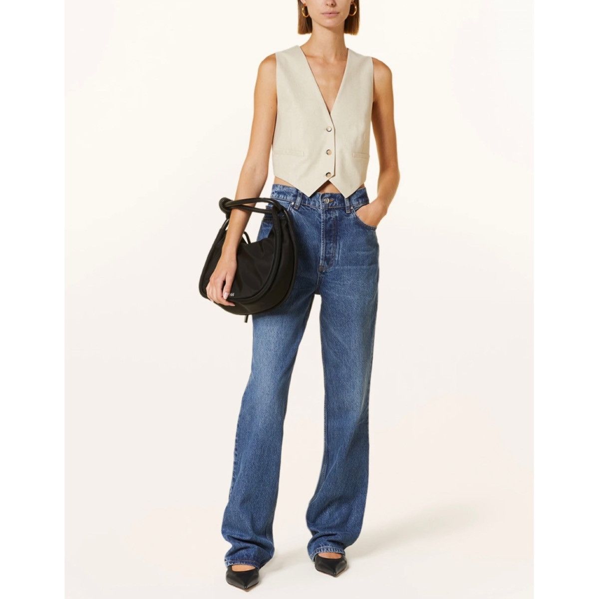 image of NWT Anine Bing Olsen Jeans Size 27 in Blue, Women's