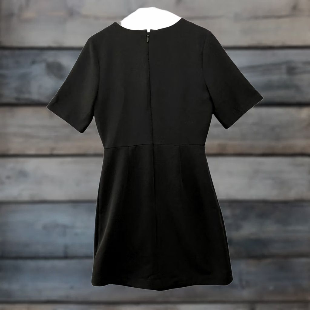 Topshop TopShop Tall Black Mini Dress Size 6 Tall Short Sleeve A-Line Formal Party Size 28" / US 6 / IT 42 - 1 Thumbnail