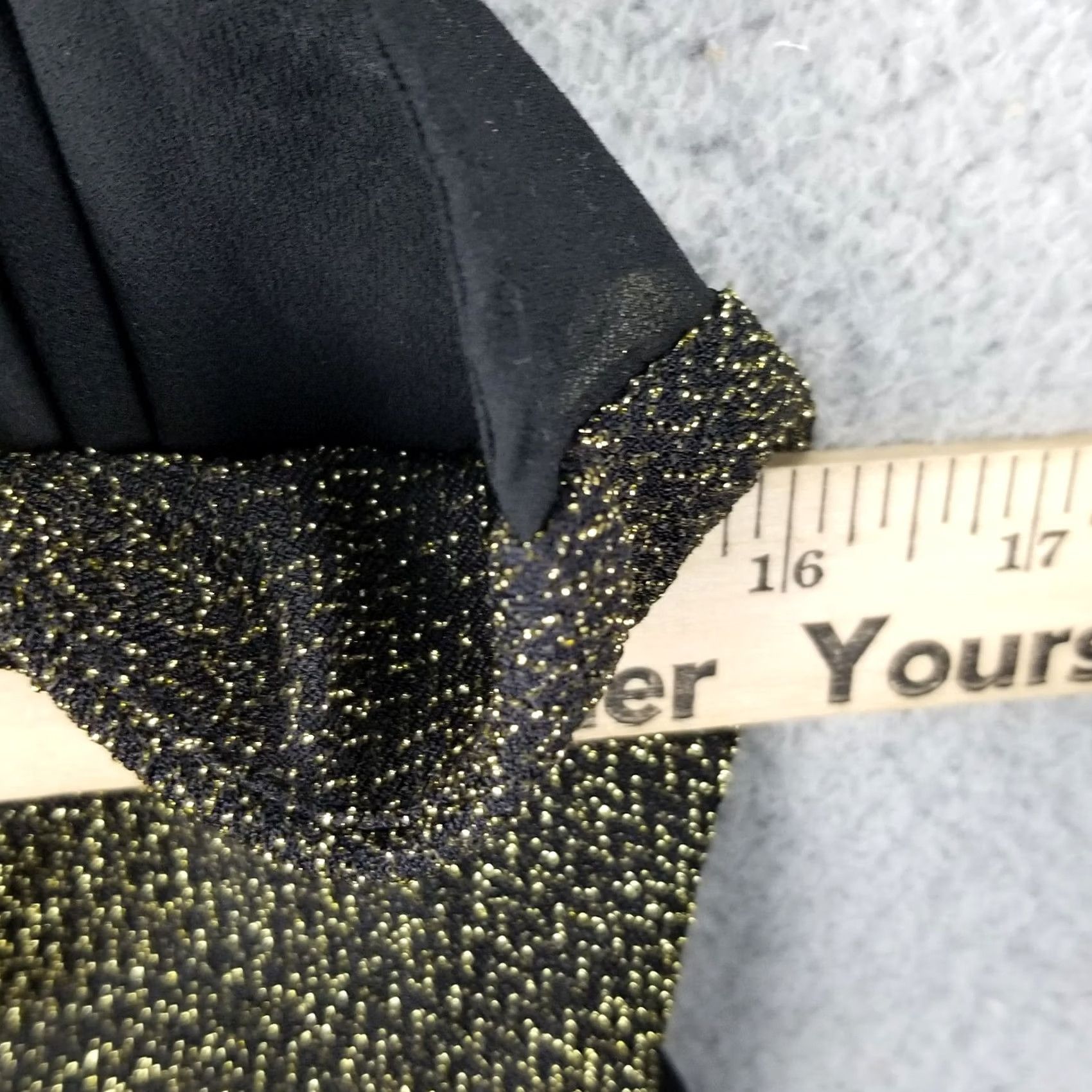 Vintage Windsor Tank Top NWT Medium Black Sheer Back Gold Size M / US 6-8 / IT 42-44 - 7 Thumbnail