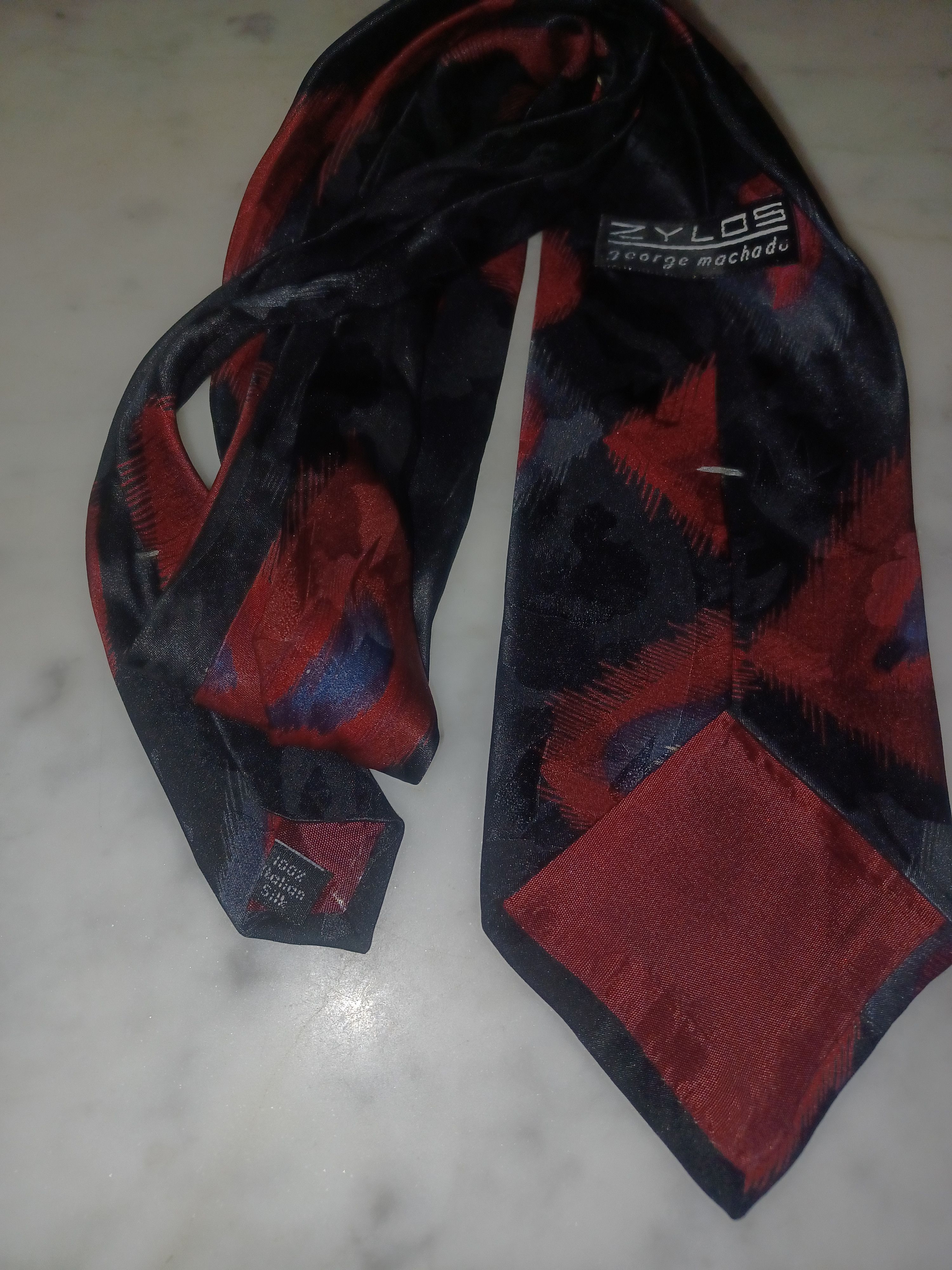 Zylos George Machado Zylos' George Machado 100% Italian Silk Tie Size ONE SIZE - 3 Thumbnail
