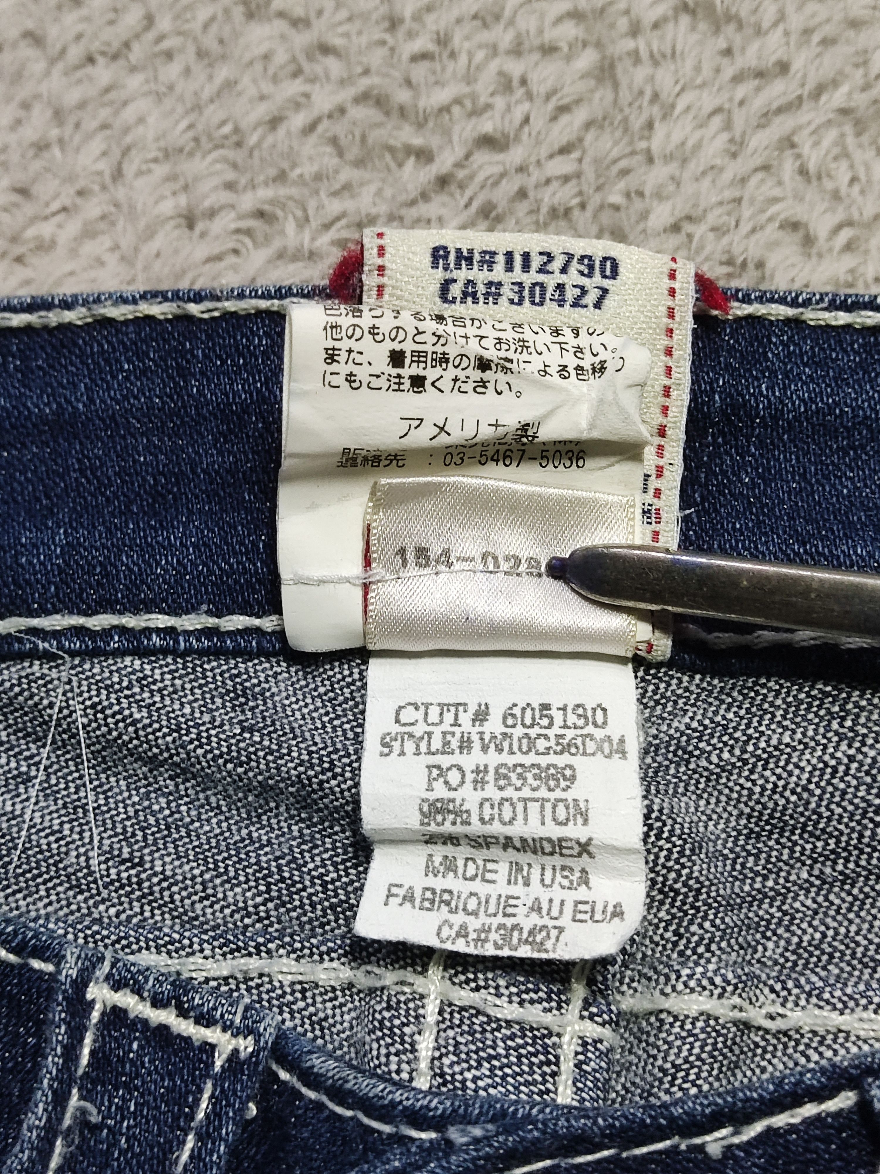 True Religion Y2K True Religion Lily Low Rise 3/4 Jeans Crystal Button Size 29" - 15 Thumbnail