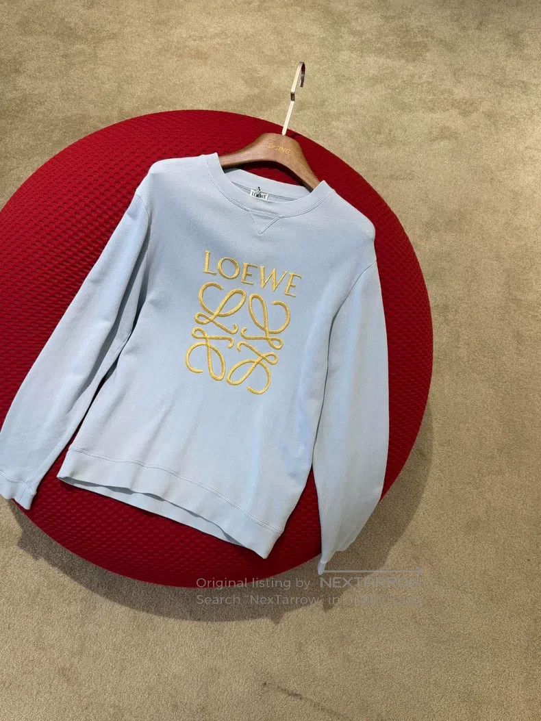 Loewe Loewe Sky Blue Embroidered Sweatshirt Size M / US 6-8 / IT 42-44 - 3 Thumbnail
