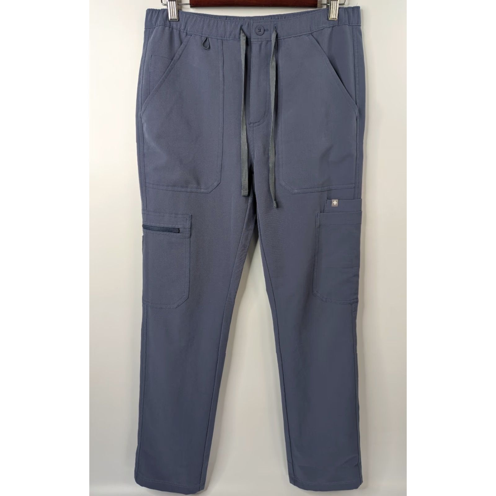 Vintage Figs Mens Cairo Cargo Scrub Pants XS Graphite Blue Medical Nurse TM3001 Size US 27 - 2 Thumbnail
