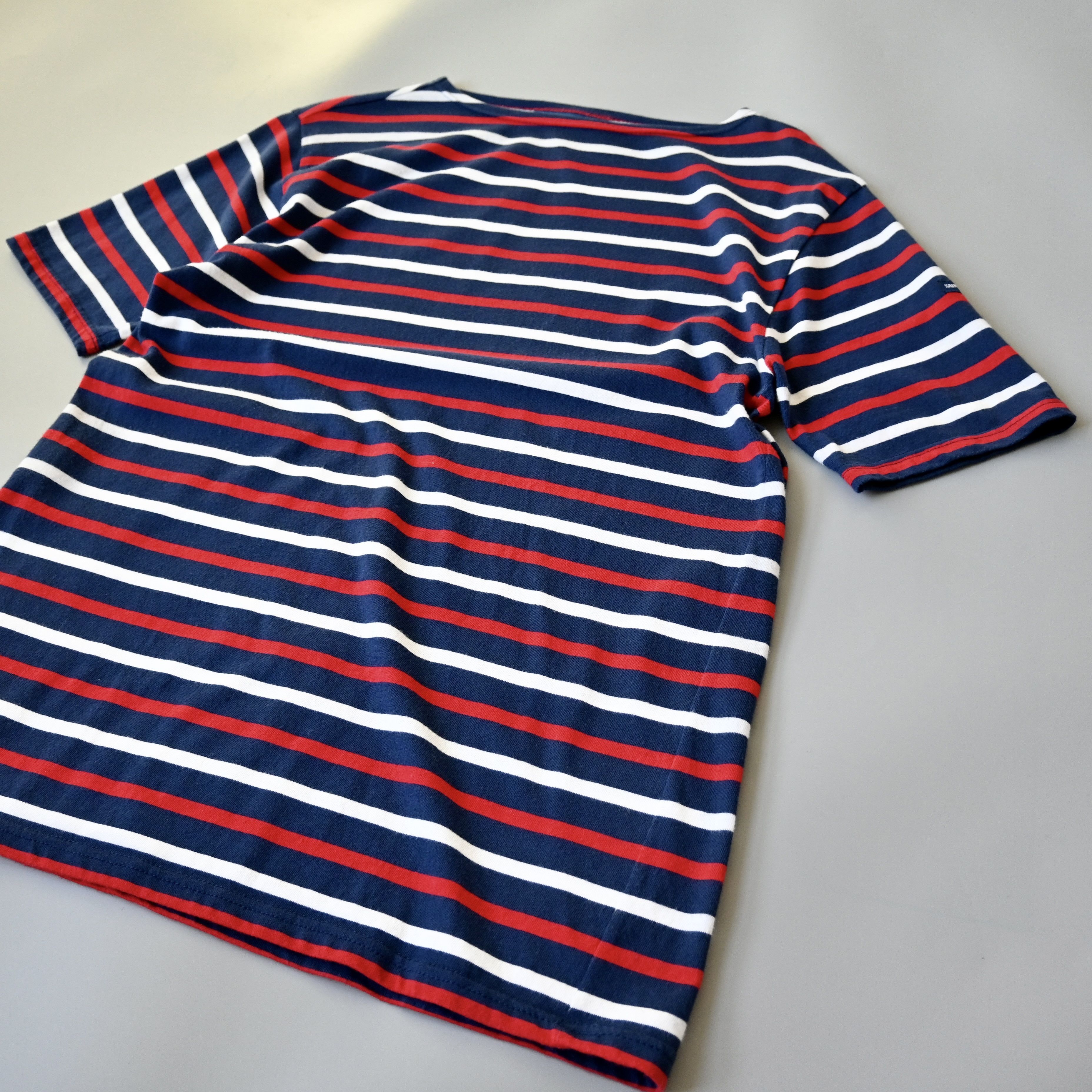 Saint James SAINT JAMES combed cotton boatneck t-shirt, trico-stiped, 5 Size US M / EU 48-50 / 2 - 10 Thumbnail