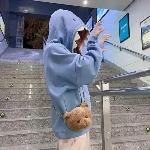 Other Funny Shark Patchwork Hoodies Size US M / EU 48-50 / 2 - 3 Thumbnail
