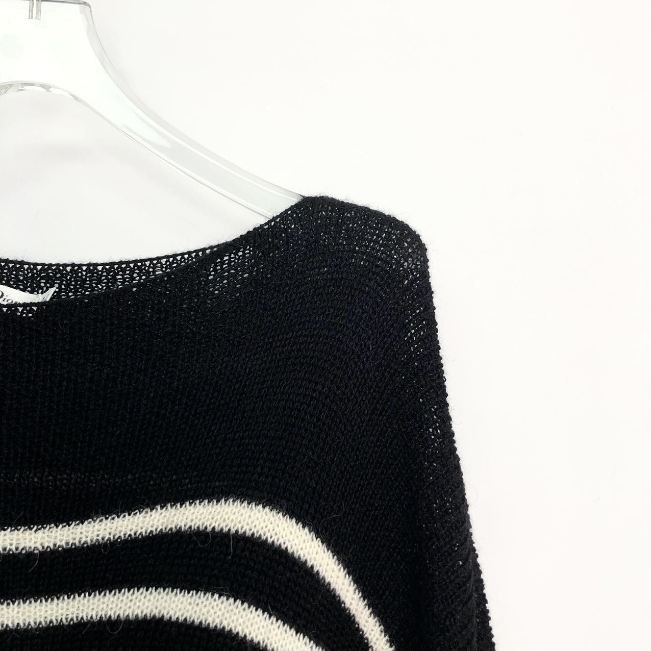 Dior Dior Striped Ripped Long Sleeve Knit Sweater K26WX Size XS / US 0-2 / IT 36-38 - 3 Thumbnail