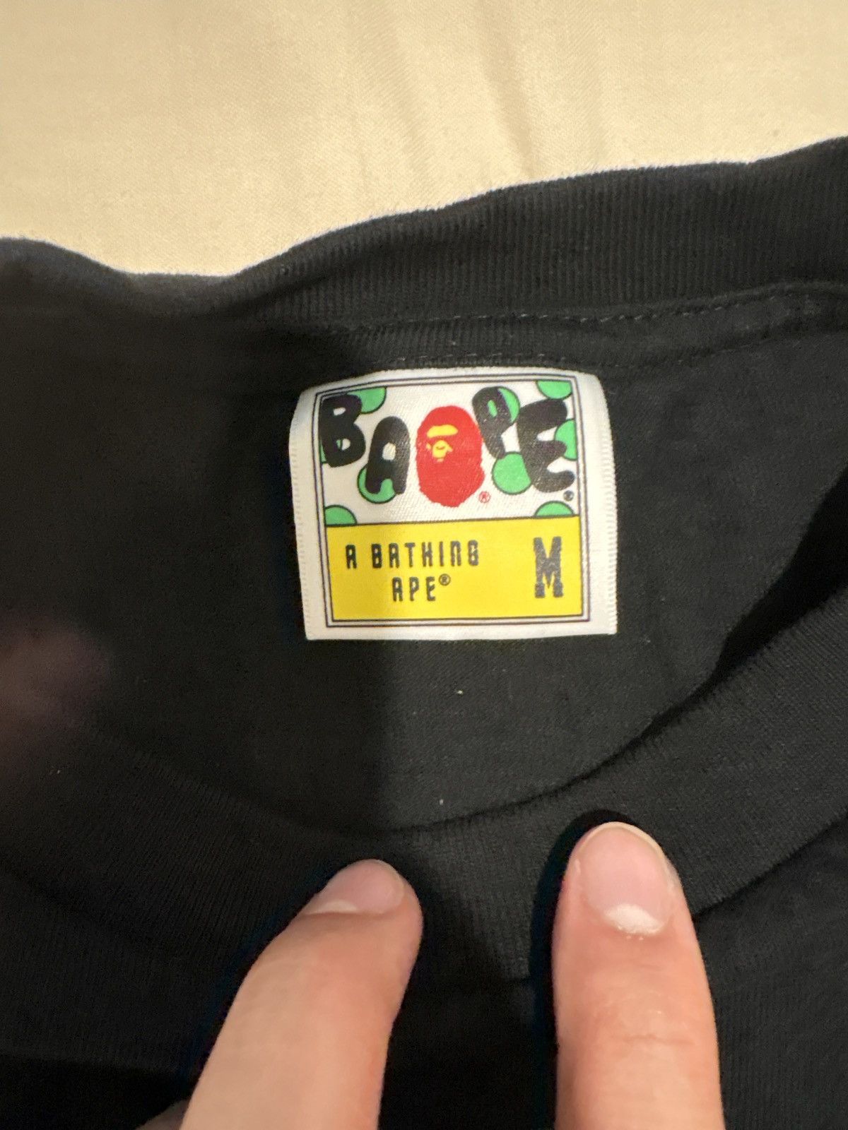 Bape × Vintage Bape ABC dot Reflective on college tee Size US M / EU 48-50 / 2 - 4 Thumbnail
