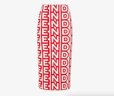 Fendi o1loc1c0824 Skirt in Red/White Size 30" / US 8 / IT 44 - 1 Preview
