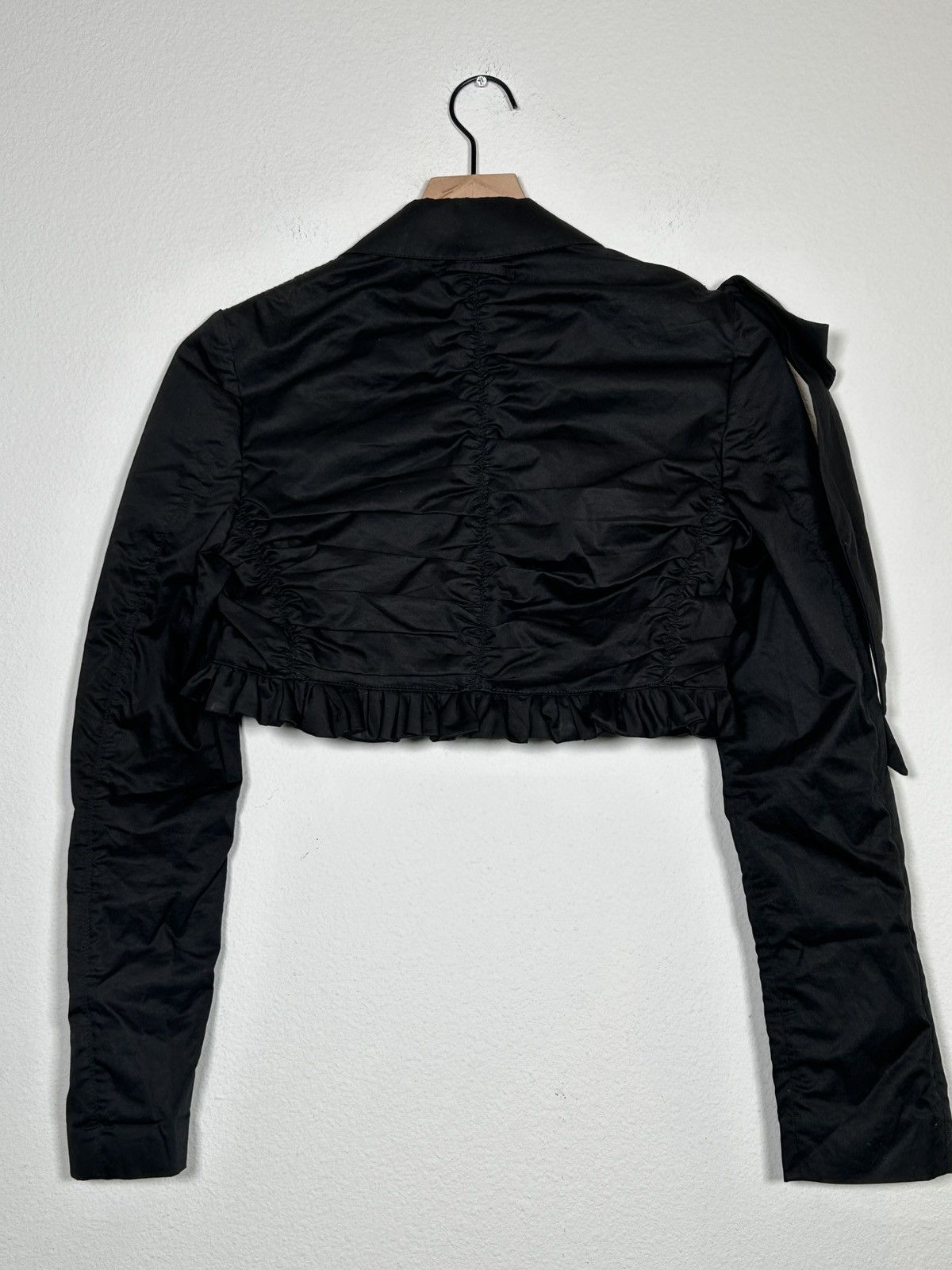 Jean Paul Gaultier 00’s Cropped Ruffle Bow Jacket Size S / US 4 / IT 40 - 4 Thumbnail
