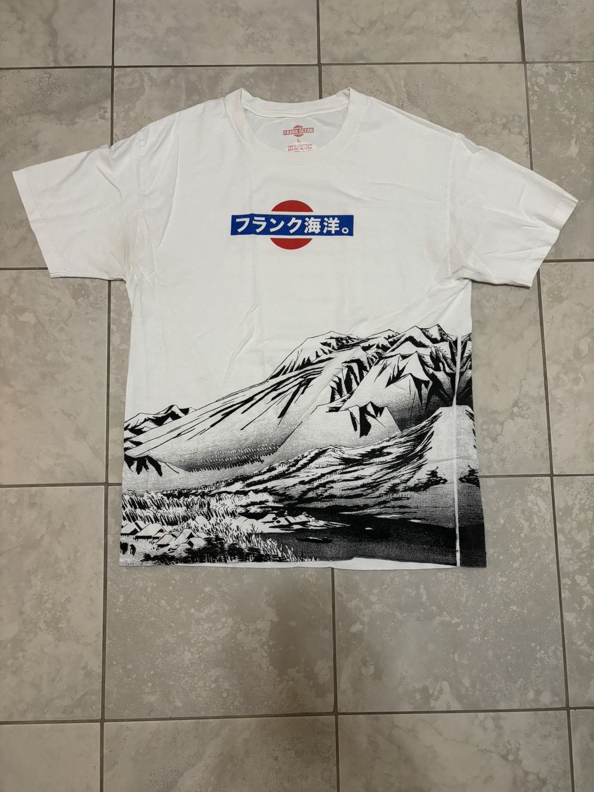 Pre-owned Band Tees Frank Ocean Nostalgia Ultra 2011 Music Tour T Shirt In White