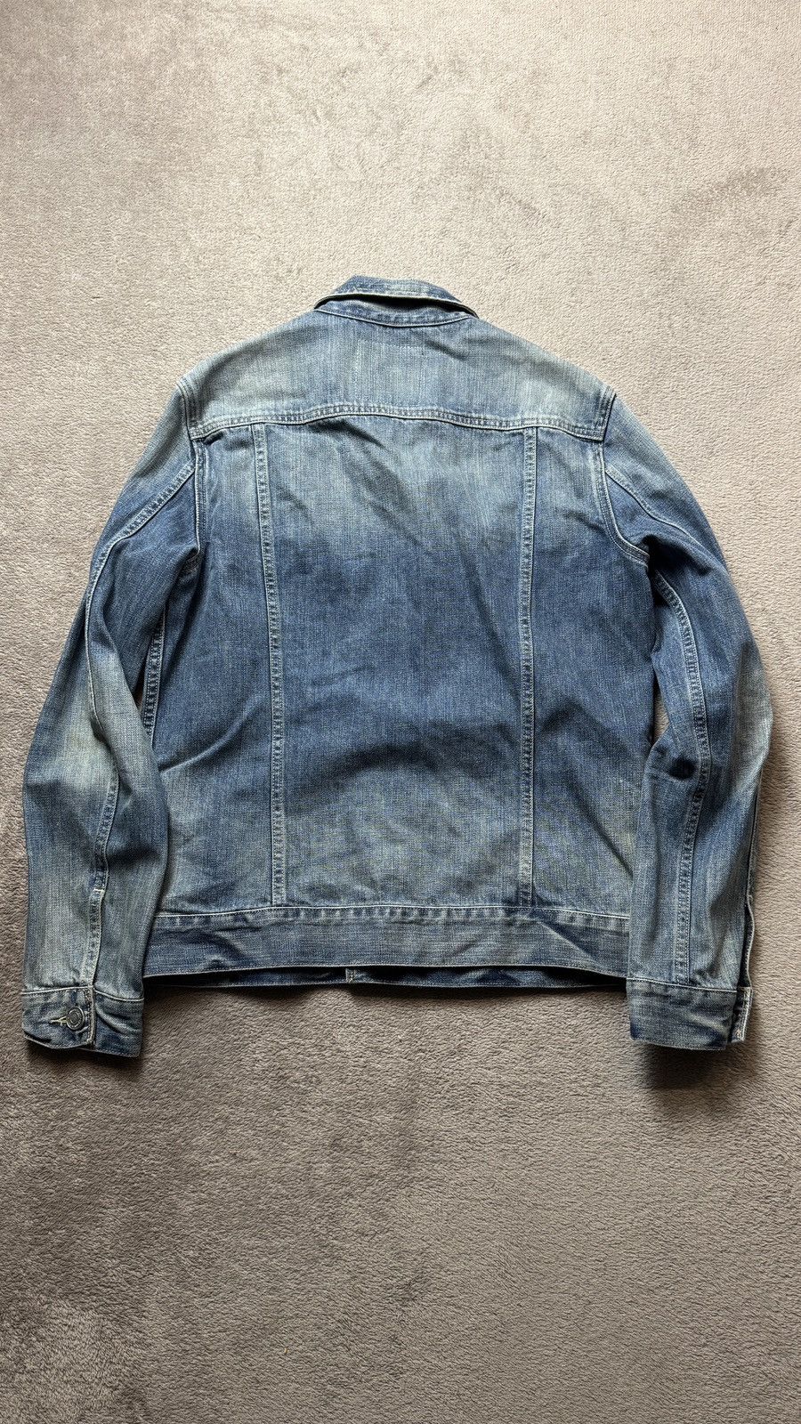 Japanese Brand Allsaints Vintage Washed Jeans Jacket grandpa diesel ysl y2k Size US M / EU 48-50 / 2 - 5 Thumbnail