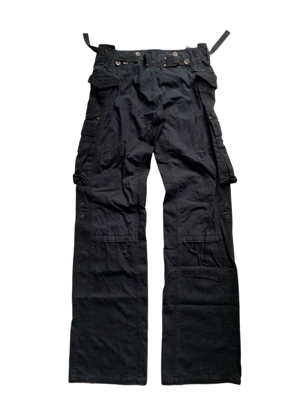 If Six Was Nine × KMRii × Le Grande Bleu (L.G.B.) Bondage Cargo Pants Size 29" - 2 Thumbnail