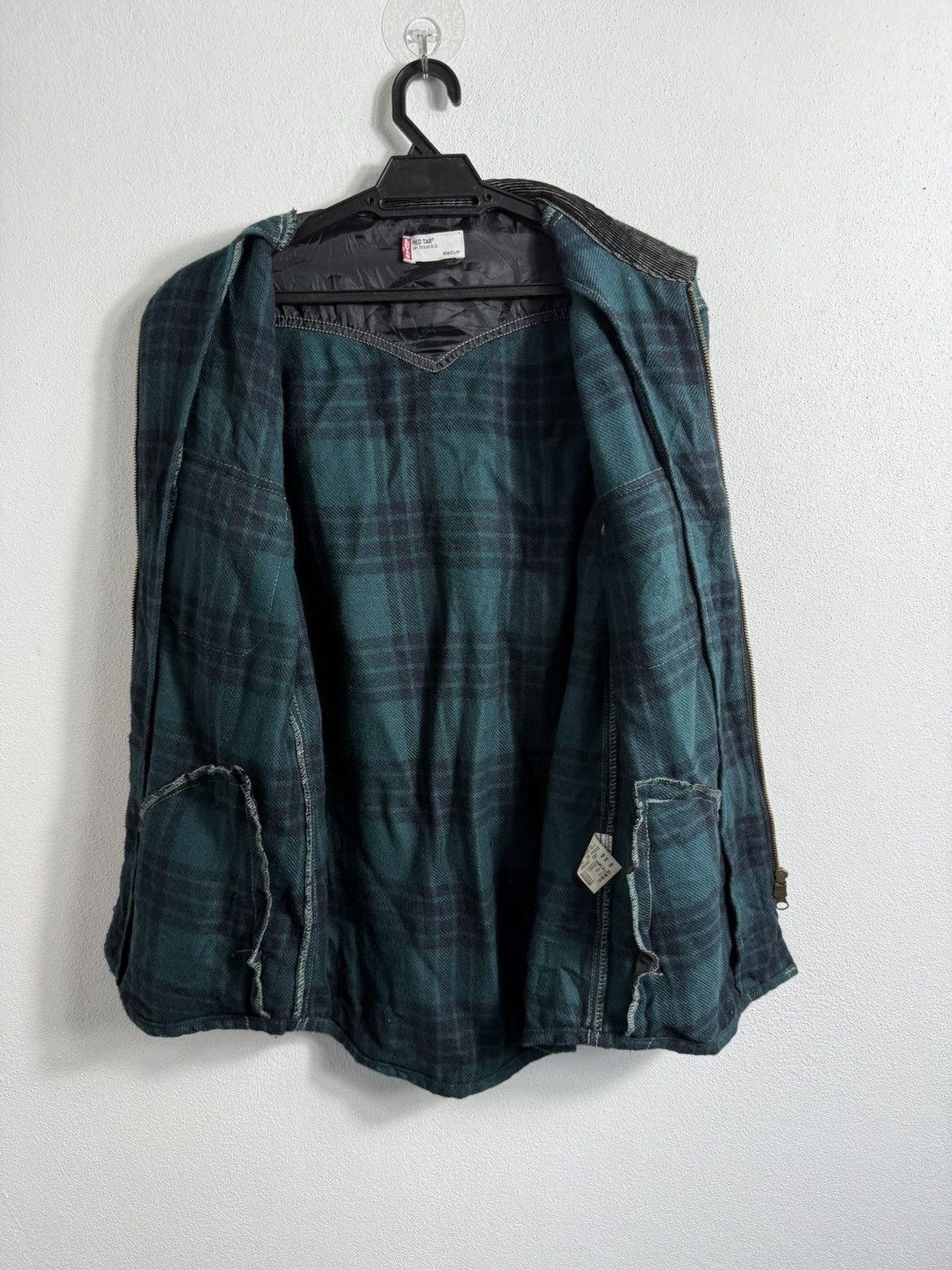 Levi's LEVIS RED TAB CASUAL LIGHT JACKET GREEN PLAID WESTERN STYLE Size US M / EU 48-50 / 2 - 6 Thumbnail