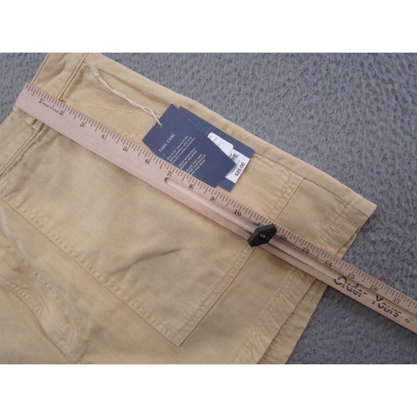 Vintage VINTAGE Universal Thread Women’s Beige Shorts Size 14 Cotton Blend High Rise Mom NEW Size 36" / US 14 / IT 50 - 6 Thumbnail