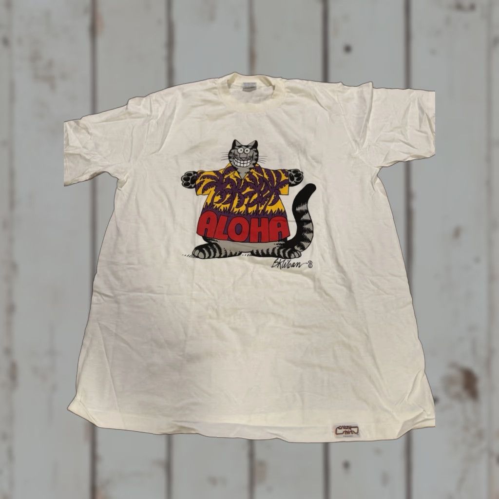 Vintage VINTAGE Crazy Shirts Hawaii B Kliban Cat Shirt Aloha 90s Large Single Stitch USA Shirt Unisex Adults Mens Womens Size US L / EU 52-54 / 3 - 1 Thumbnail