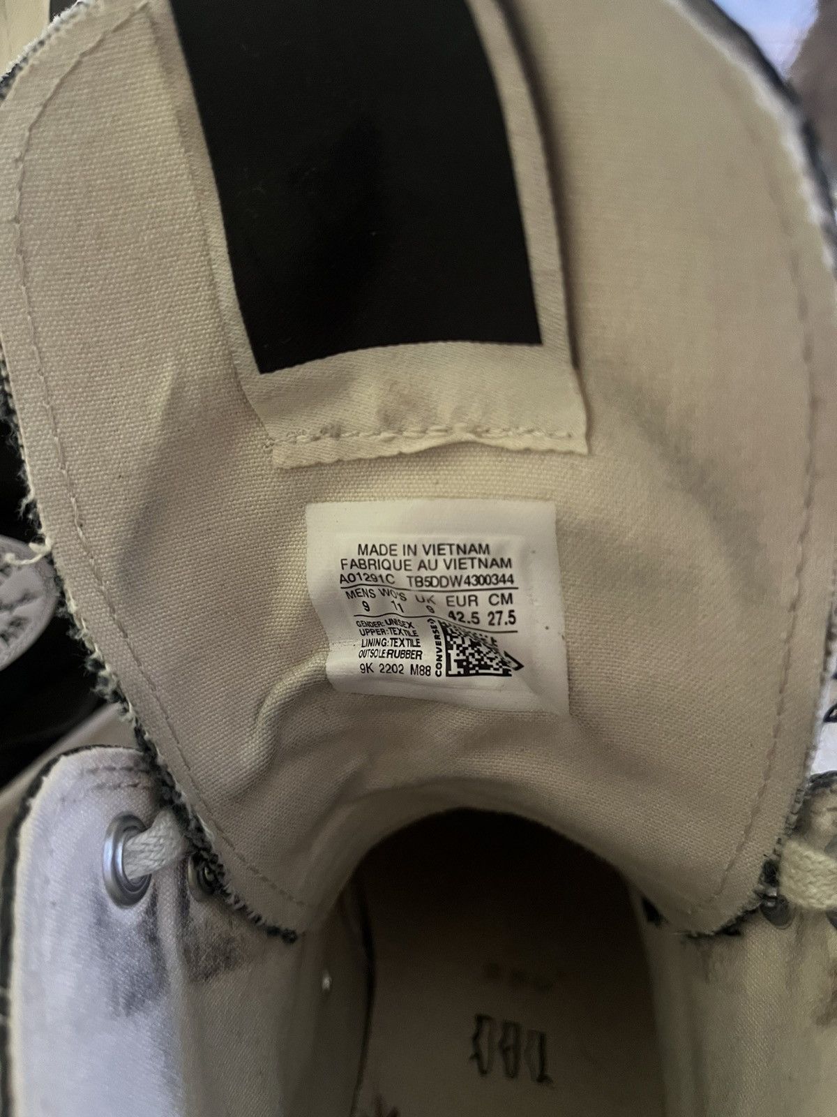 Rick Owens Drkshdw Converse x Rick Owens Size US 11.5 / IT 41.5 - 3 Thumbnail