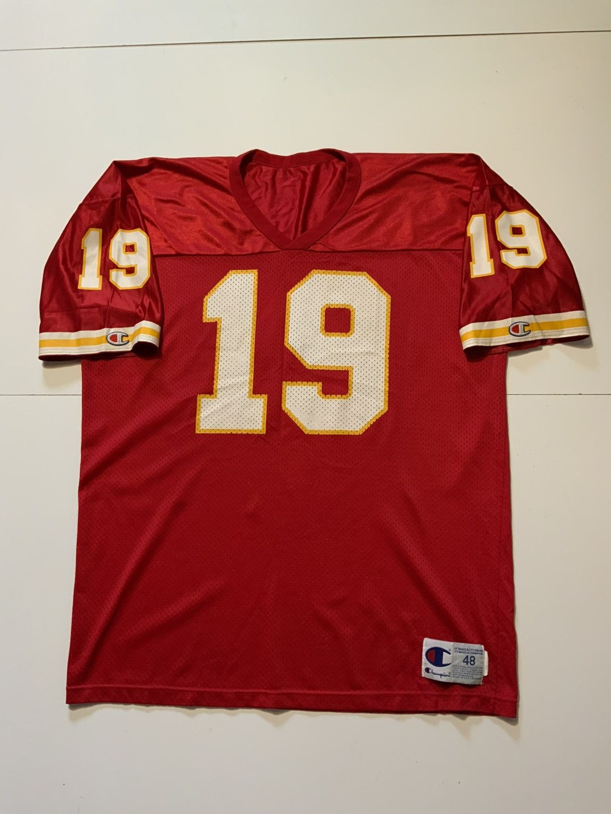 Champion × NFL × Vintage Vintage 90s Champion Kansas City Chiefs Joe Montana Jersey Size US L / EU 52-54 / 3 - 1 Thumbnail