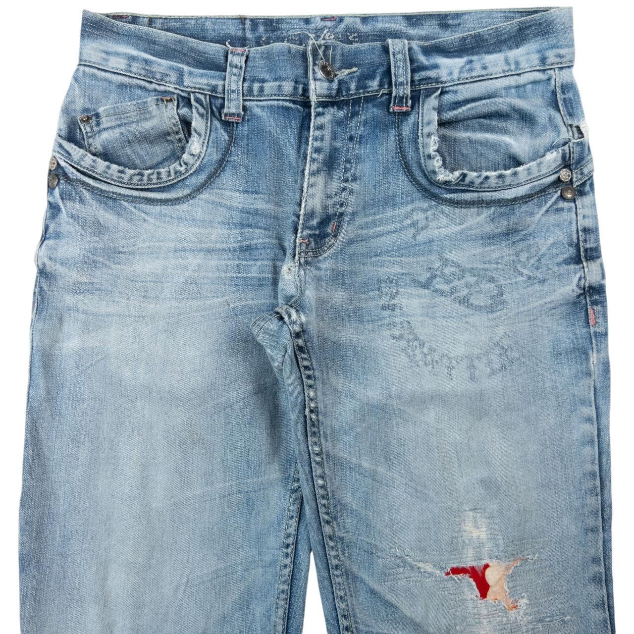 Ed Hardy Vintage Ed Hardy Ripped Embroidered Denim Jeans Size W30 Size 30" / US 8 / IT 44 - 4 Thumbnail