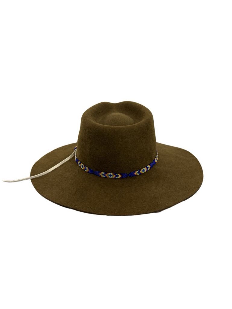 Charlie 1 Horse Felt Hat Cowboy Brown Aztec Band Women display picture 1