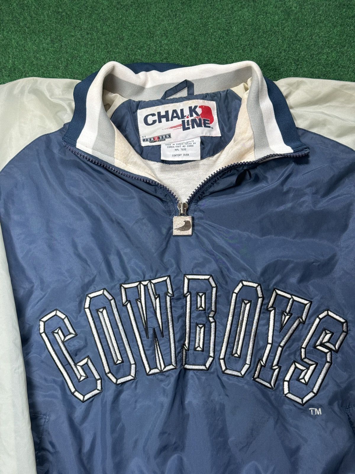 Chalk Line × NFL × Vintage Vintage 90s Dallas Cowboys Chalk Line Pullover Windbreaker Size US M / EU 48-50 / 2 - 2 Thumbnail