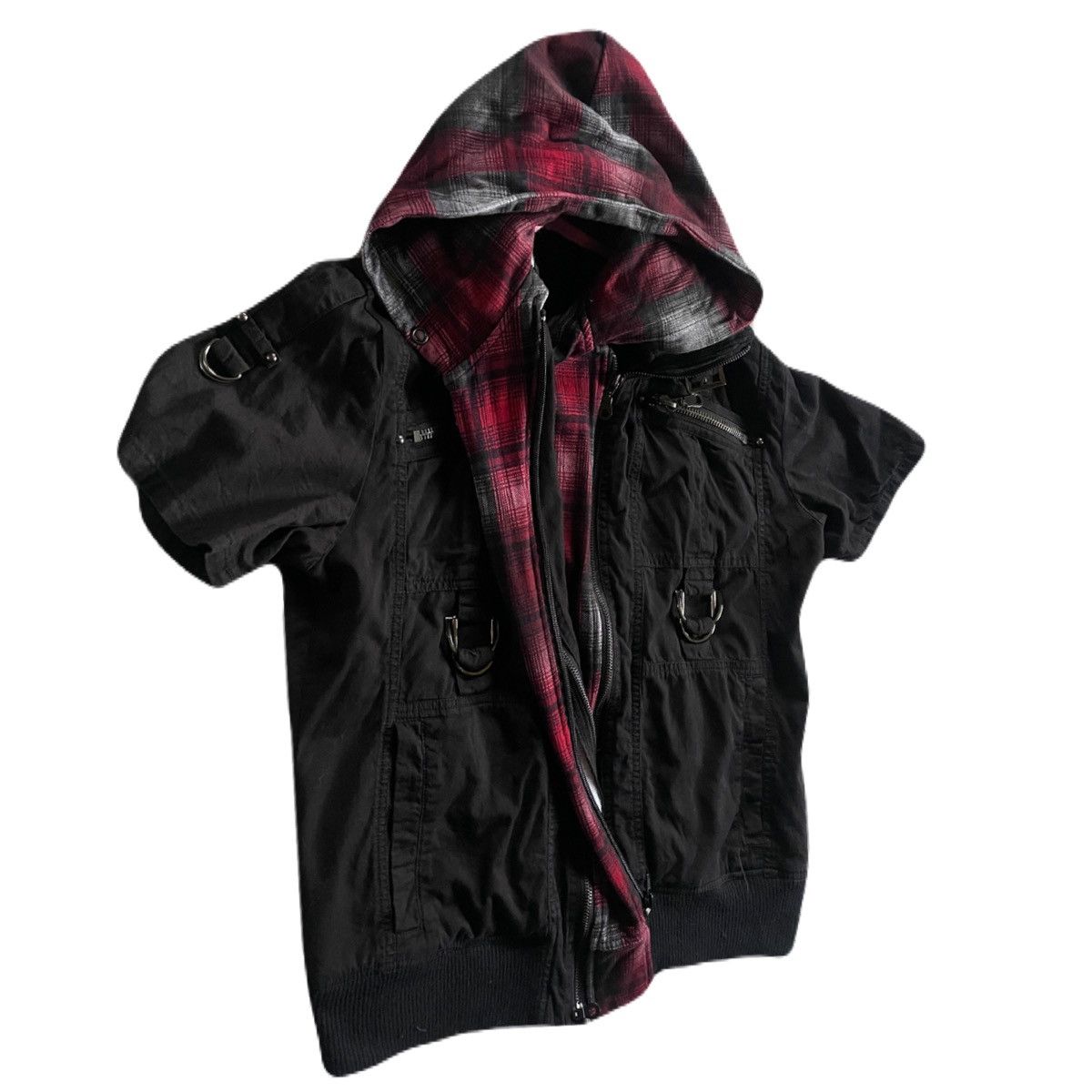 If Six Was Nine 2000s Japanese archive Layered Docking Hooded Shirts Jacket Size US S / EU 44-46 / 1 - 3 Thumbnail