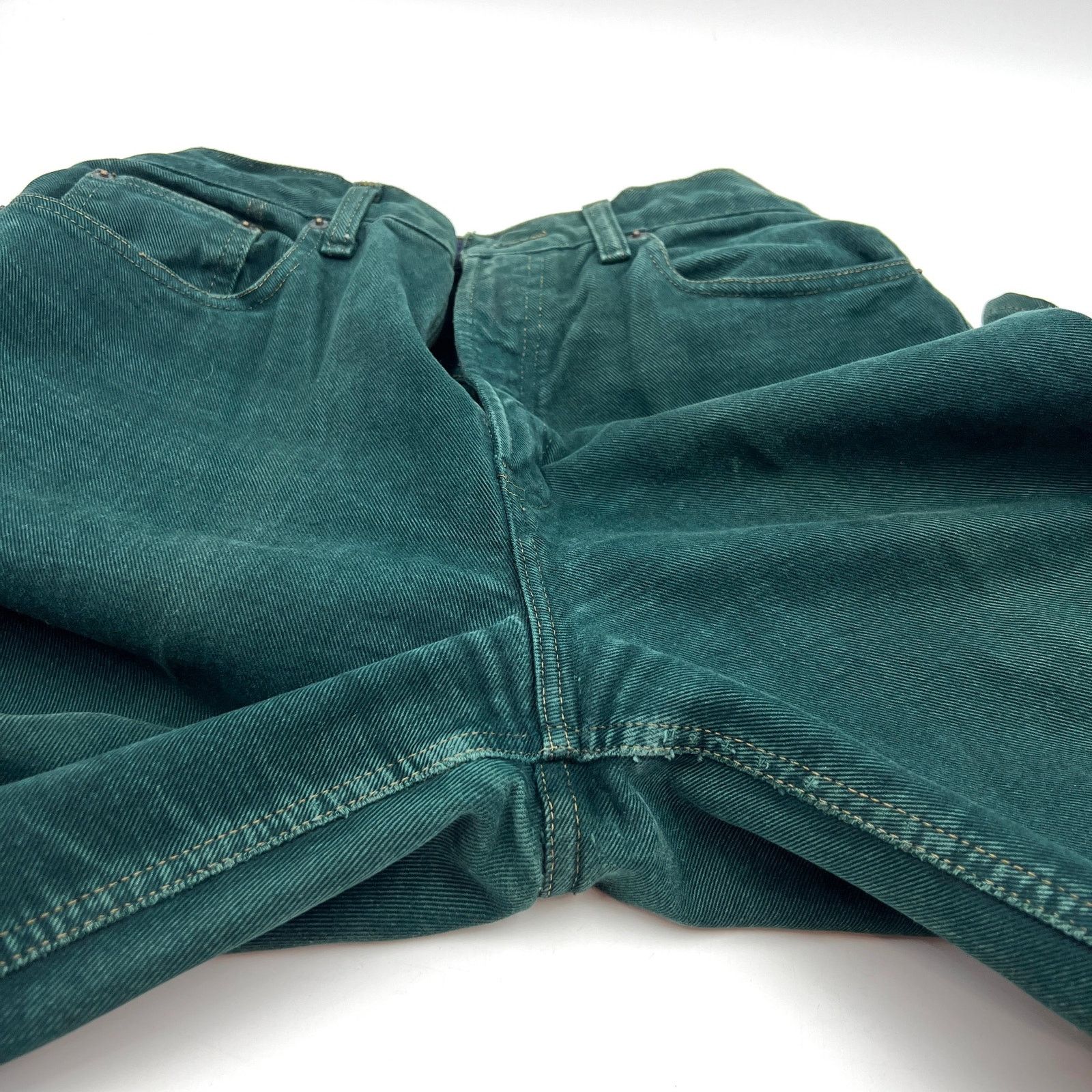 Gap × Vintage Vintage 90s GAP Green Denim Mom Jeans Size 30" / US 8 / IT 44 - 7 Thumbnail