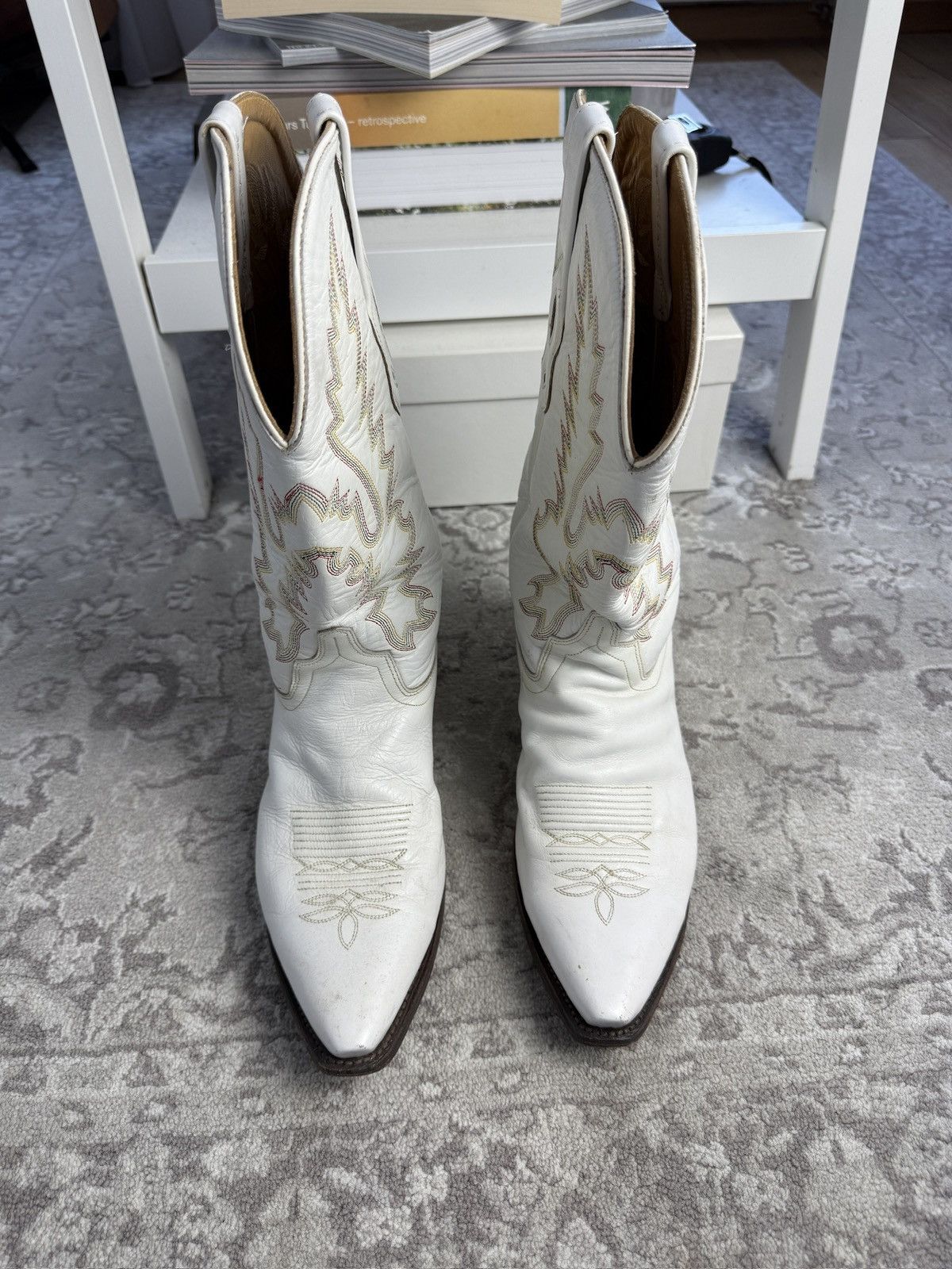 Cowboy Equipment × Vintage Vintage y2k leather cowboy boots US9 western texas usa retro Size US 9 / EU 42 - 3 Thumbnail