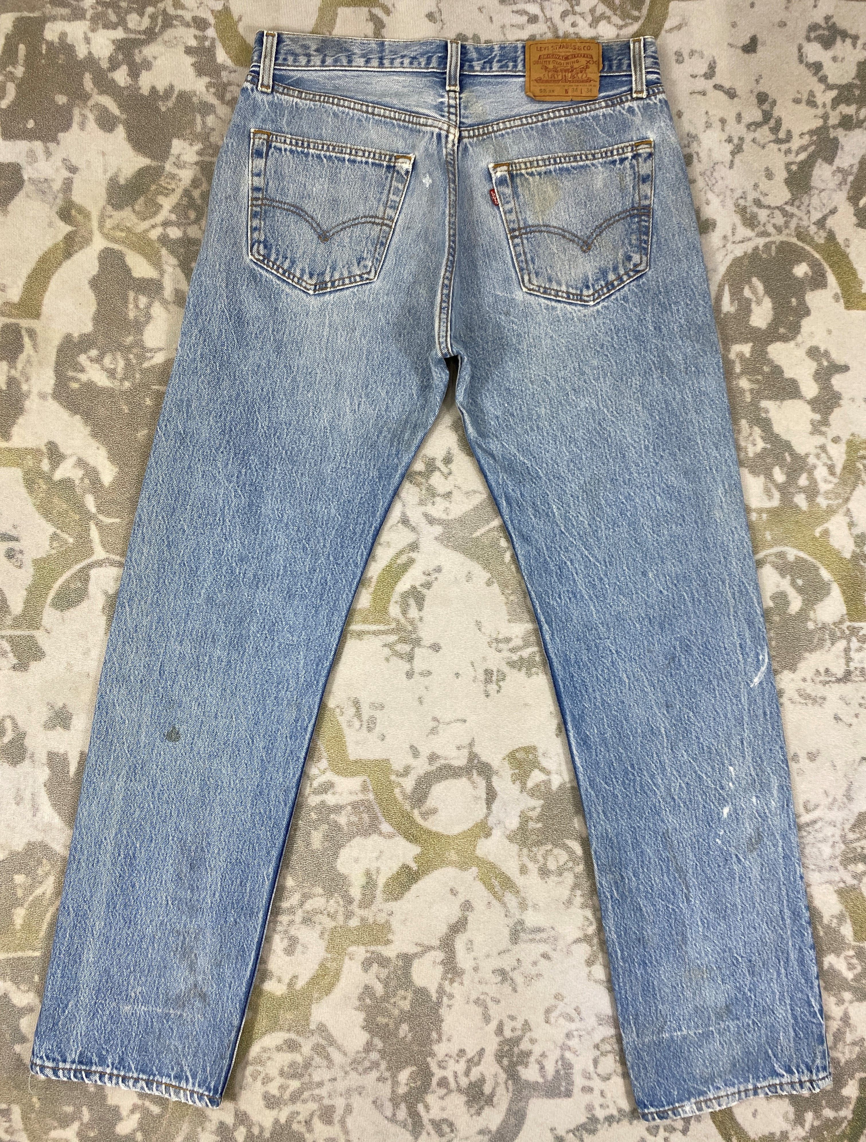 Levi's Vintage Levi's 501 Ripped Jeans 32x31.5 -JN033 Size US 32 / EU 48 - 2 Thumbnail