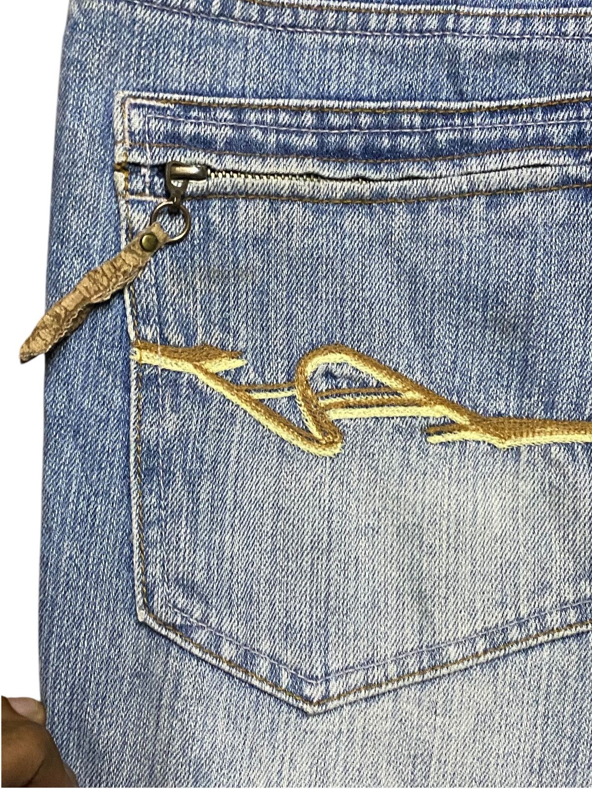 Tornado Mart Vintage Japanese Brand Nylaus Flare Jeans Size US 32 / EU 48 - 13 Thumbnail