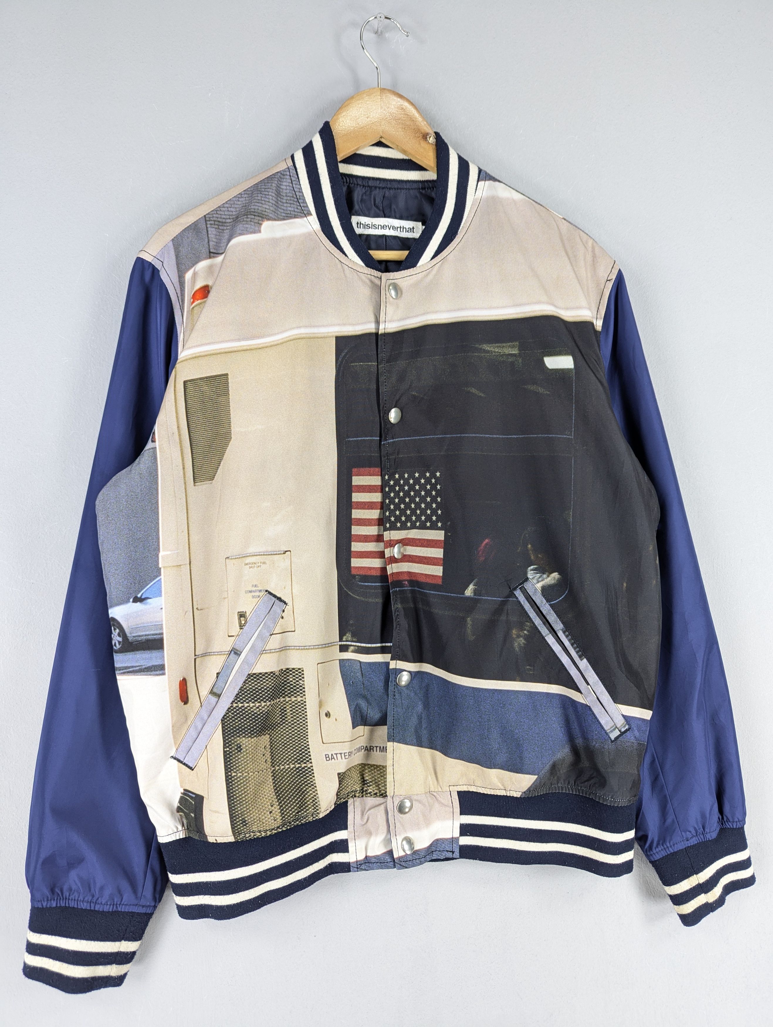 thisisneverthat Thisisneverthat Photo Print Varsity Button Jacket Size US L / EU 52-54 / 3 - 3 Thumbnail