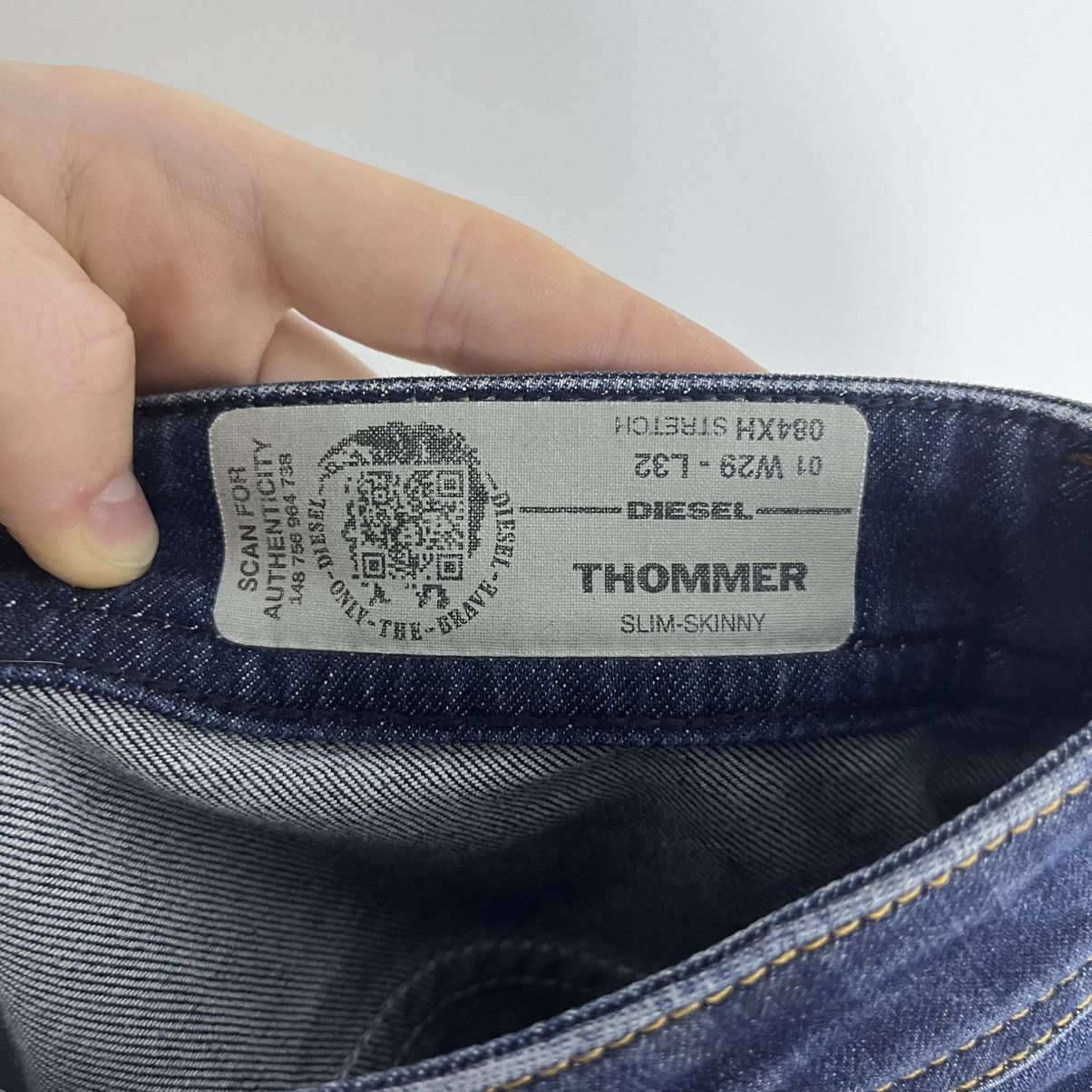 Diesel Vintage Diesel Thommer Denim Blue Jeans Streetwear Y2K Size US 29 - 4 Thumbnail