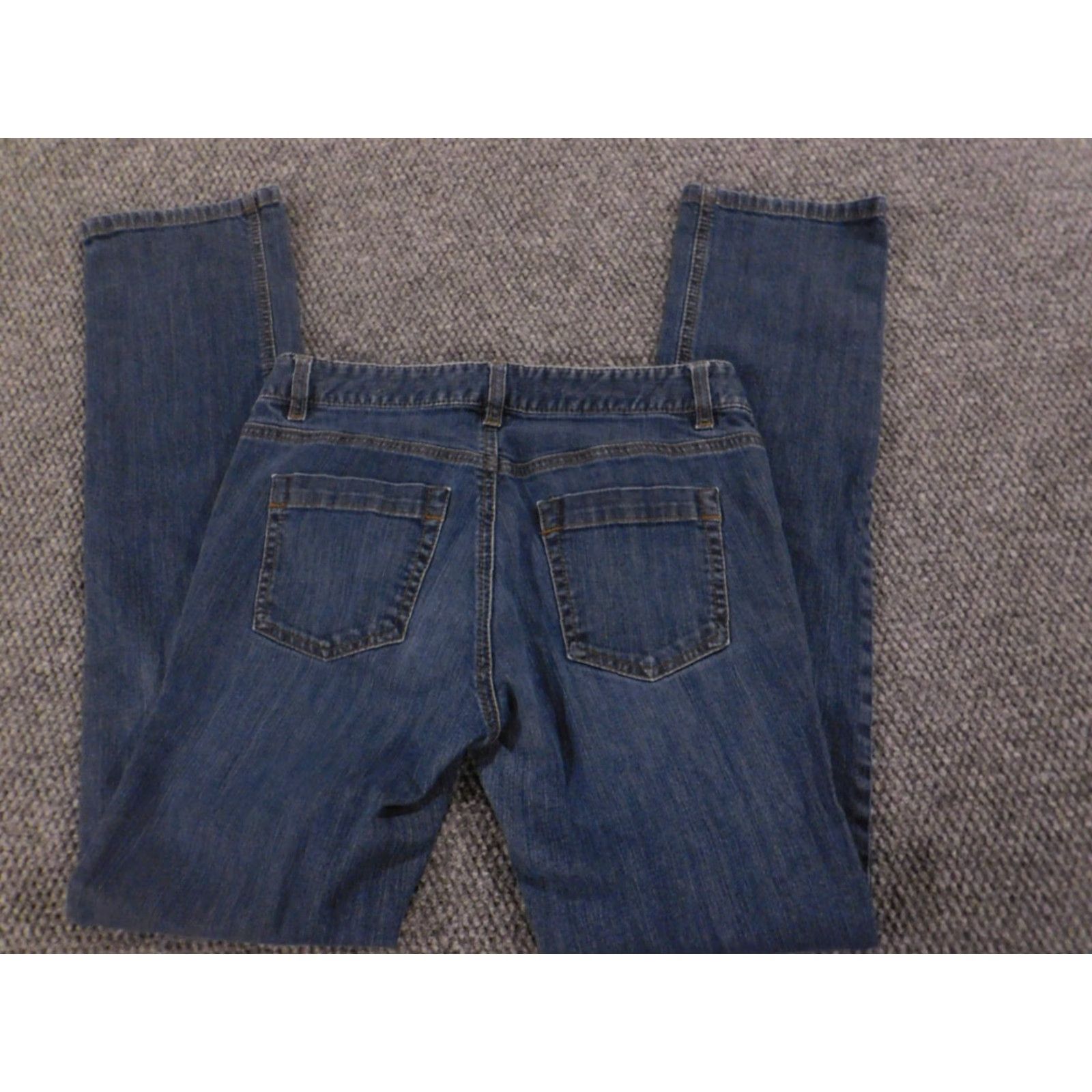 Ann Taylor Ann Taylor Jeans Women 2 Blue Straight Curvy Fit Low on Waist Denim Zip Pockets Stretch Regular 32in Inseam - Designer Size 26" / US 2 / IT 38 - 5 Thumbnail