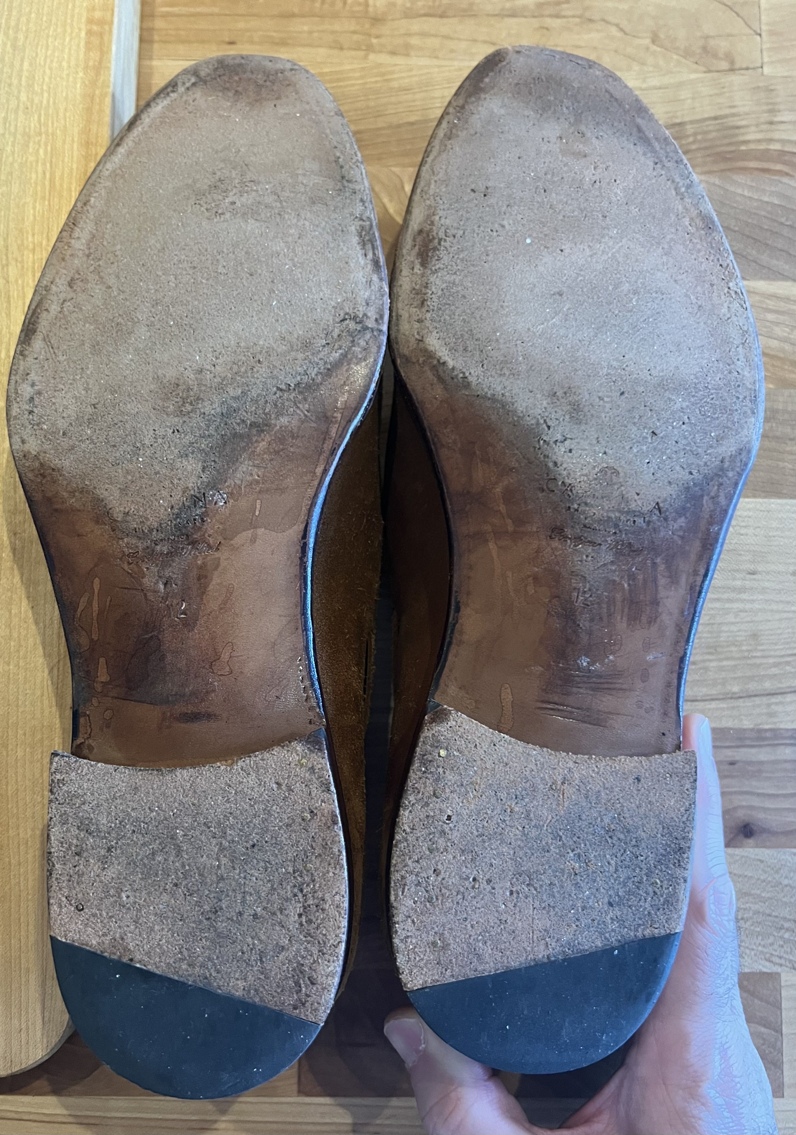 Carmina Carmina Unlined Tassel Loafers - Lt. Brown Suede - UK 12 Size US 13 / EU 46 - 5 Thumbnail