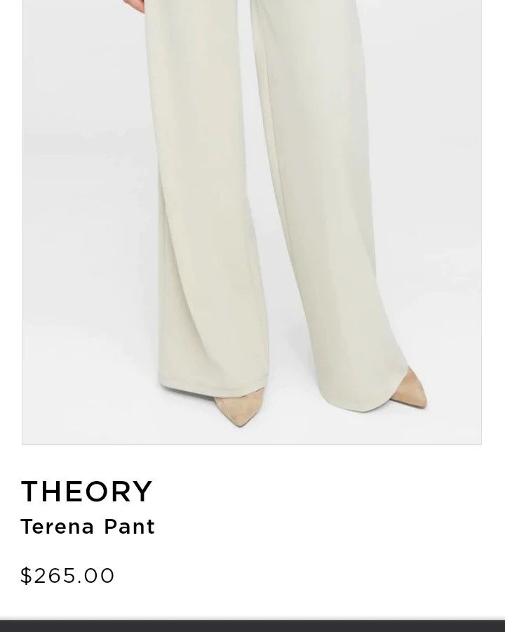 Theory Theory Terena High Waist Pant In Putty Size 23" - 9 Thumbnail