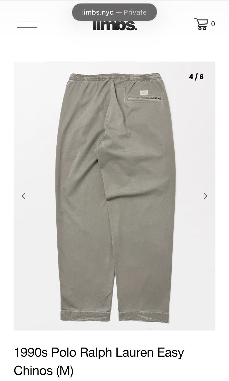 Polo Ralph Lauren 1990’s Polo Ralph Lauren Easy Chinos Size US 32 / EU 48 - 4 Thumbnail